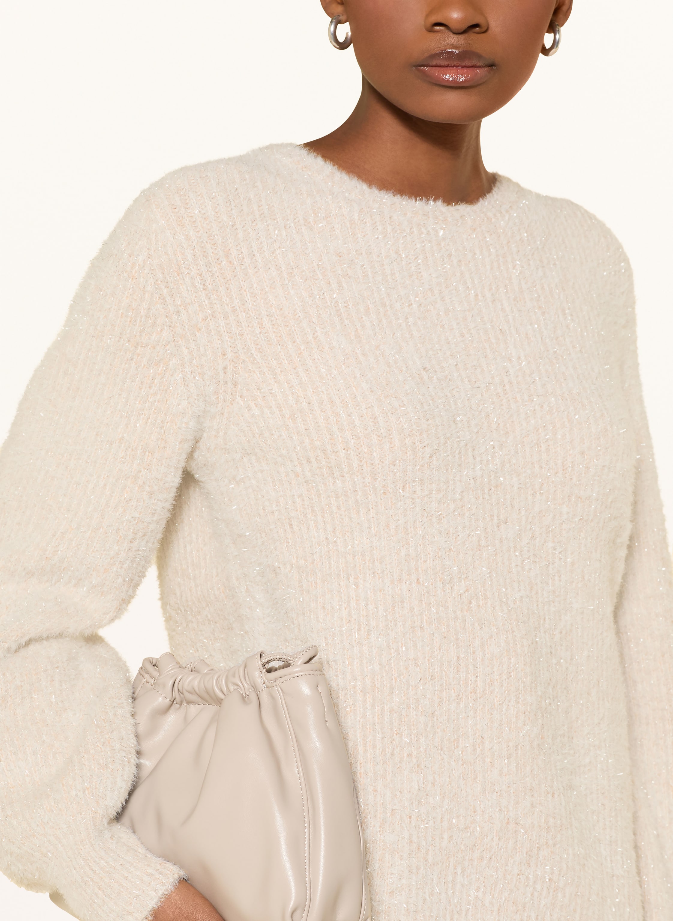Thumbnail - S.Oliver Black Label Pullover Mit Glitzergarn beige