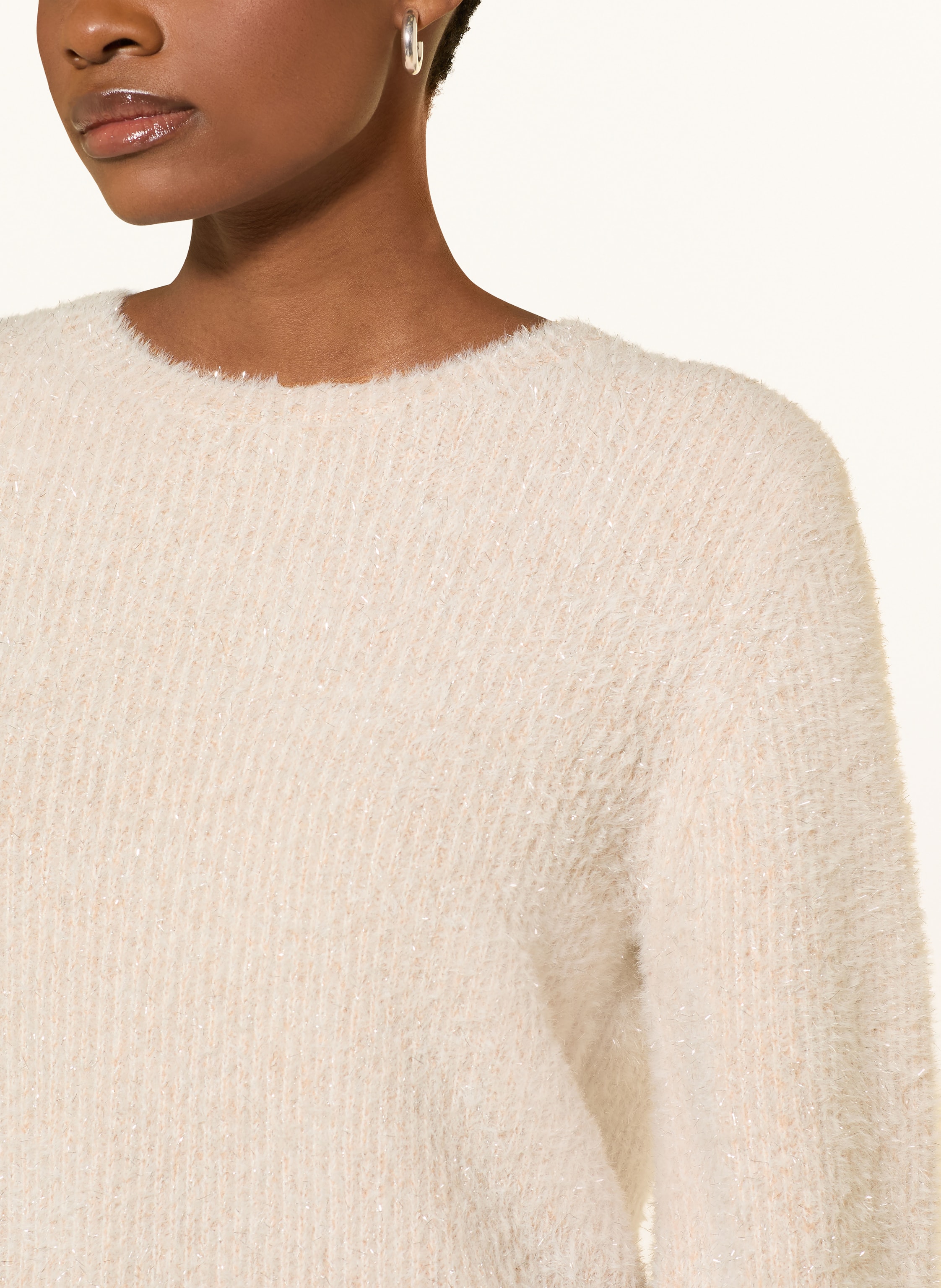 Thumbnail - S.Oliver Black Label Pullover Mit Glitzergarn beige