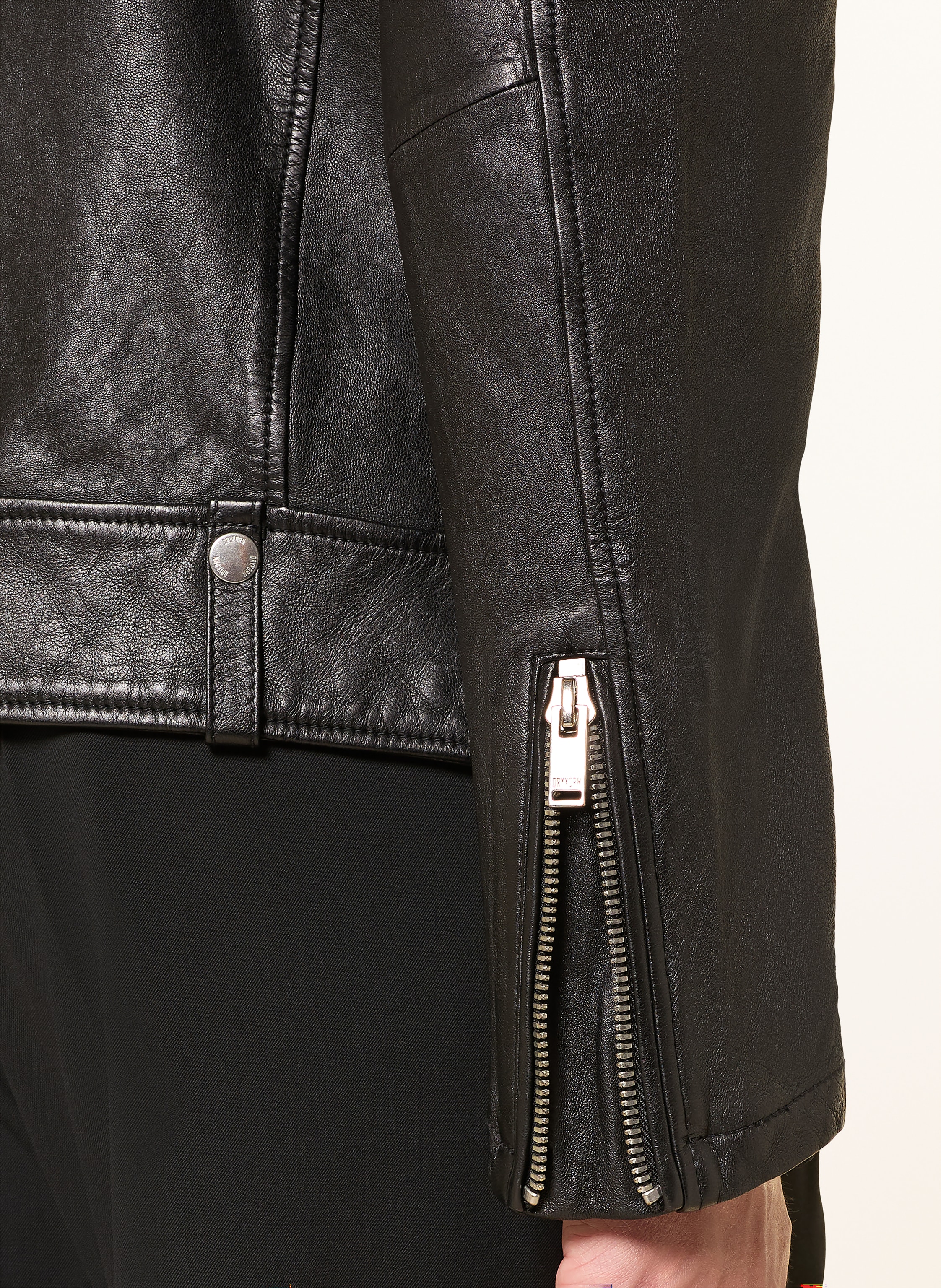 Thumbnail - Drykorn Lederjacke Mik schwarz