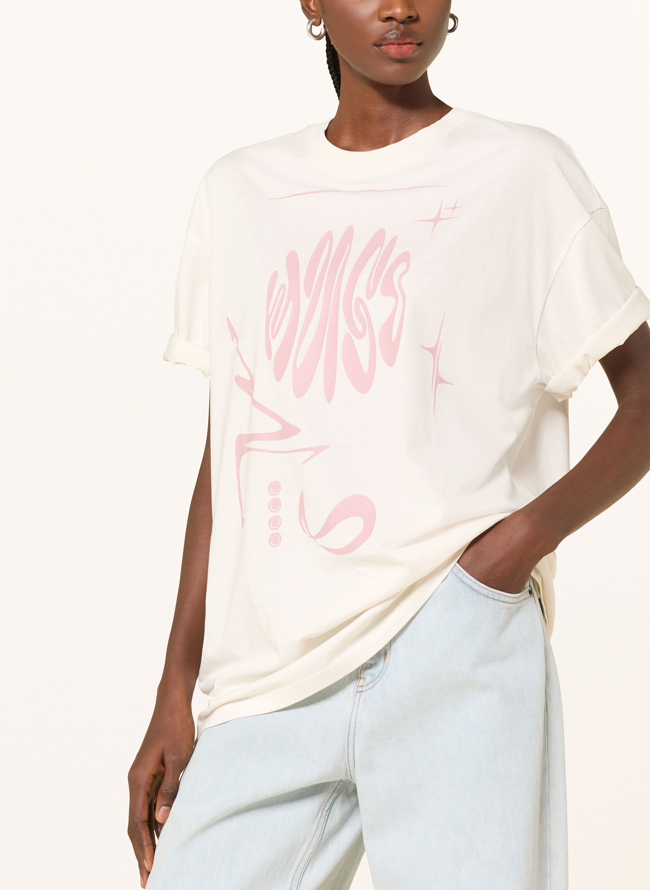 Thumbnail - Hugo Oversized-Shirt beige