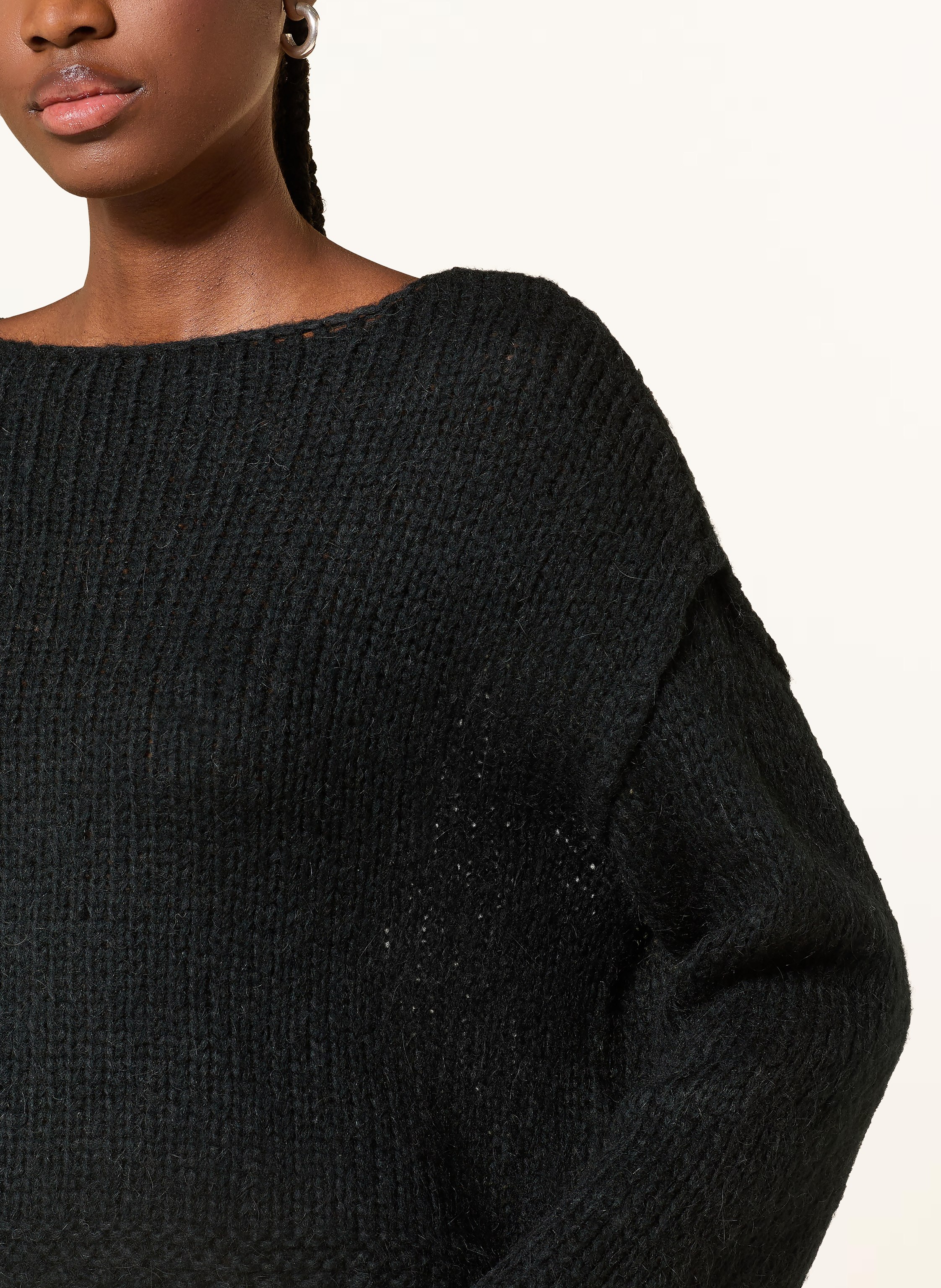 Thumbnail - Hugo Pullover Scarly Mit Alpaka schwarz