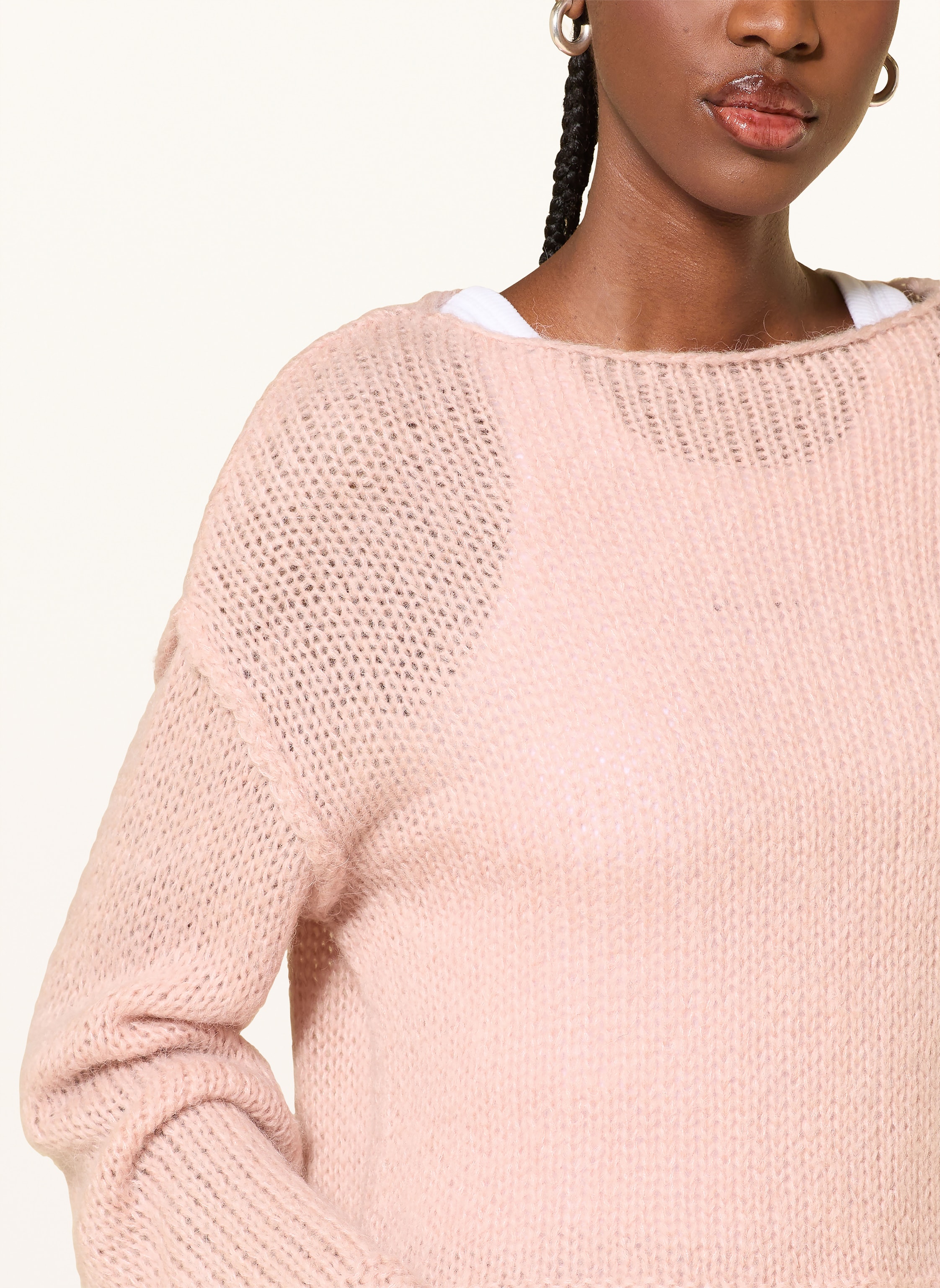Thumbnail - Hugo Pullover Scarly Mit Alpaka rosa
