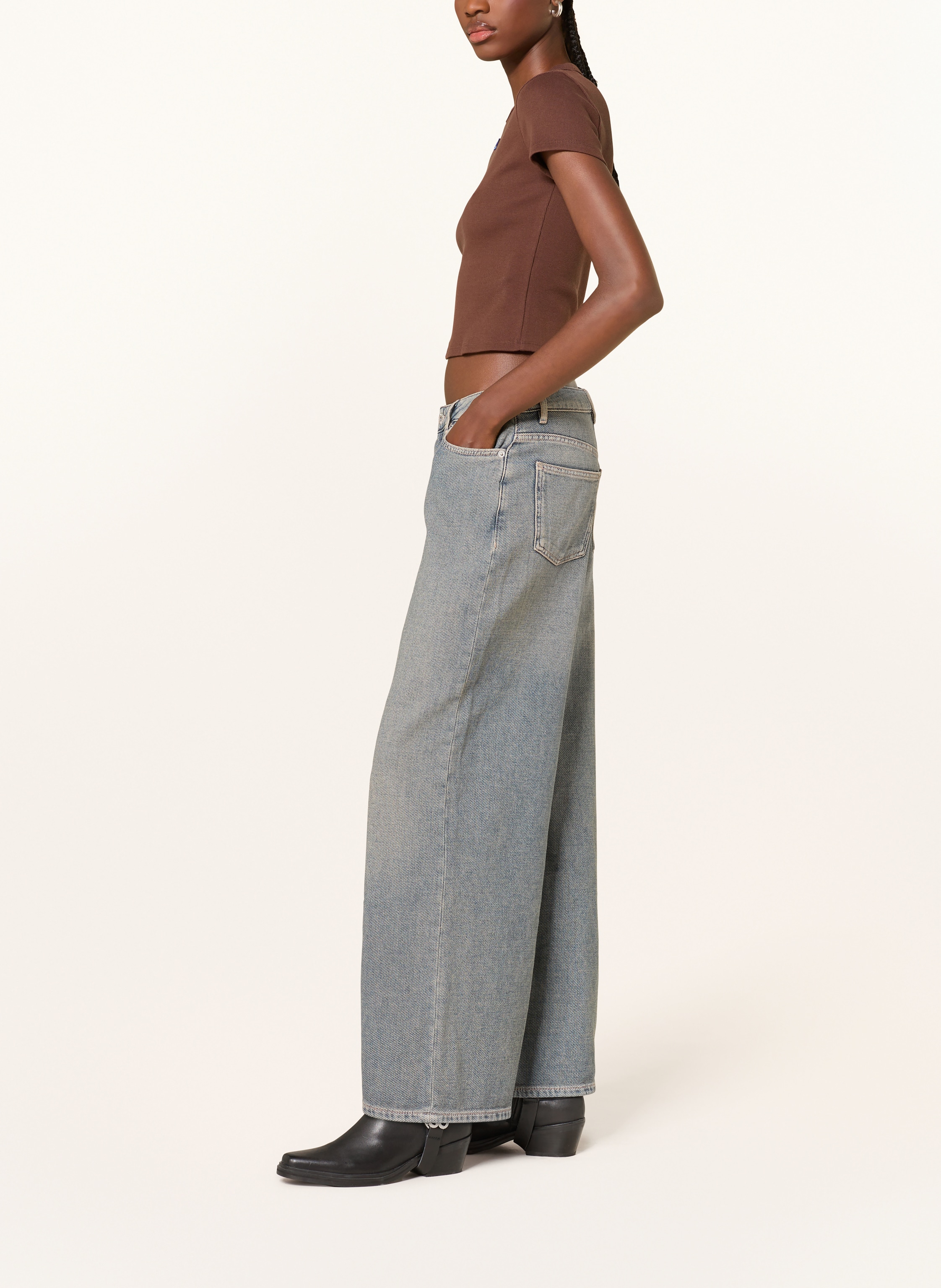 Thumbnail - Hugo Wide Leg Jeans Gobana blau