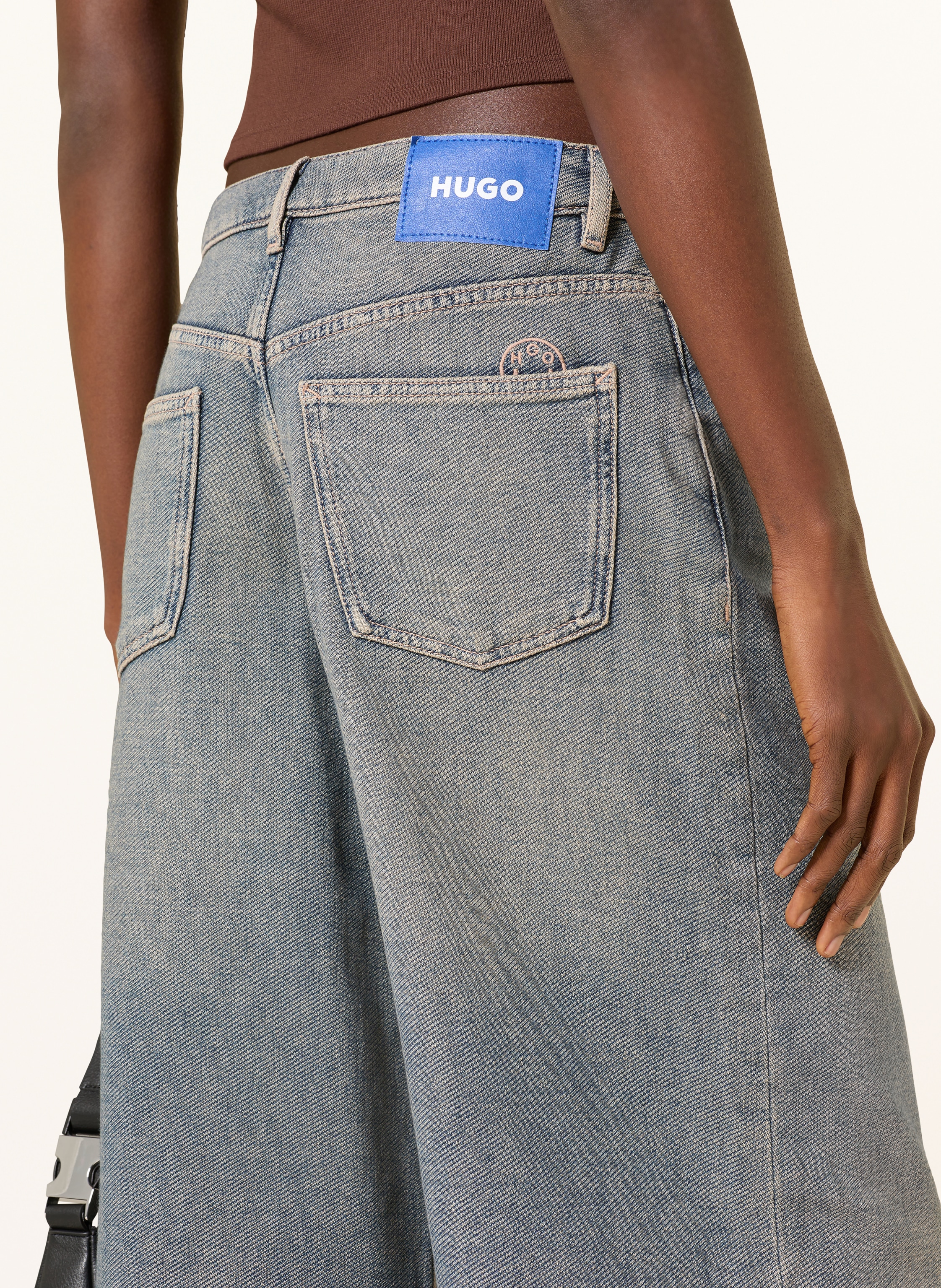 Thumbnail - Hugo Wide Leg Jeans Gobana blau