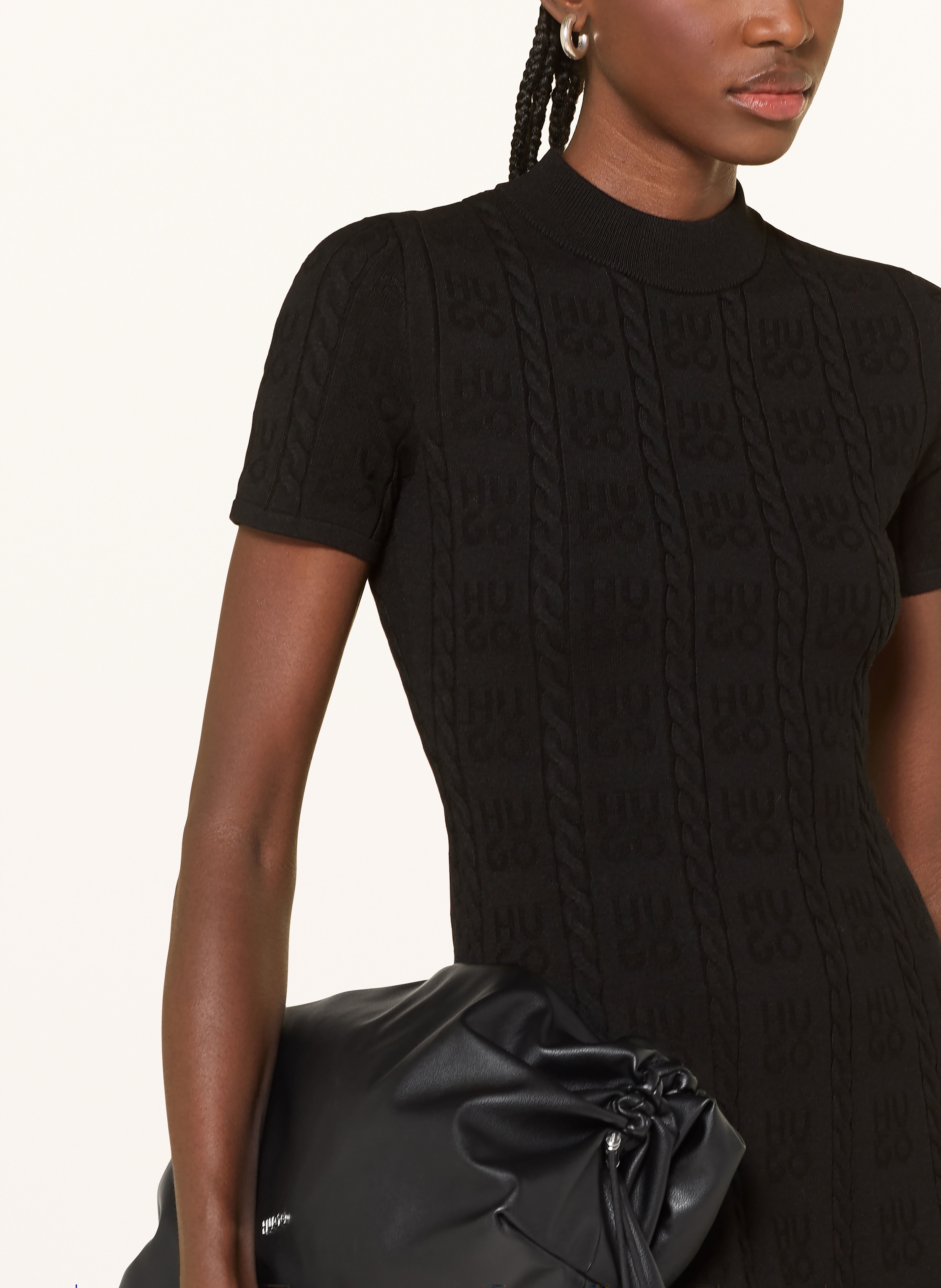 Thumbnail - Hugo Strickkleid Sinanty schwarz