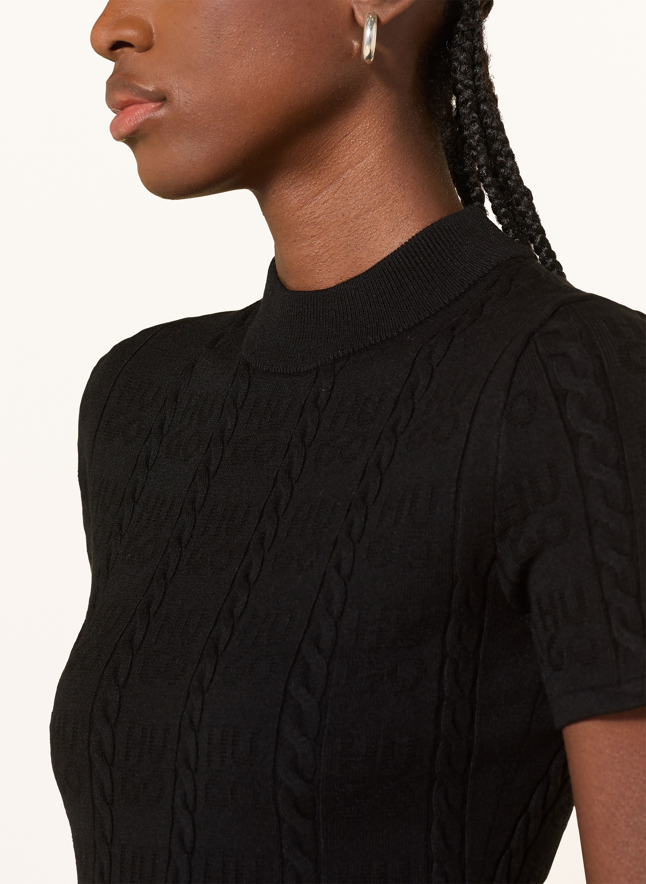 Thumbnail - Hugo Strickkleid Sinanty schwarz