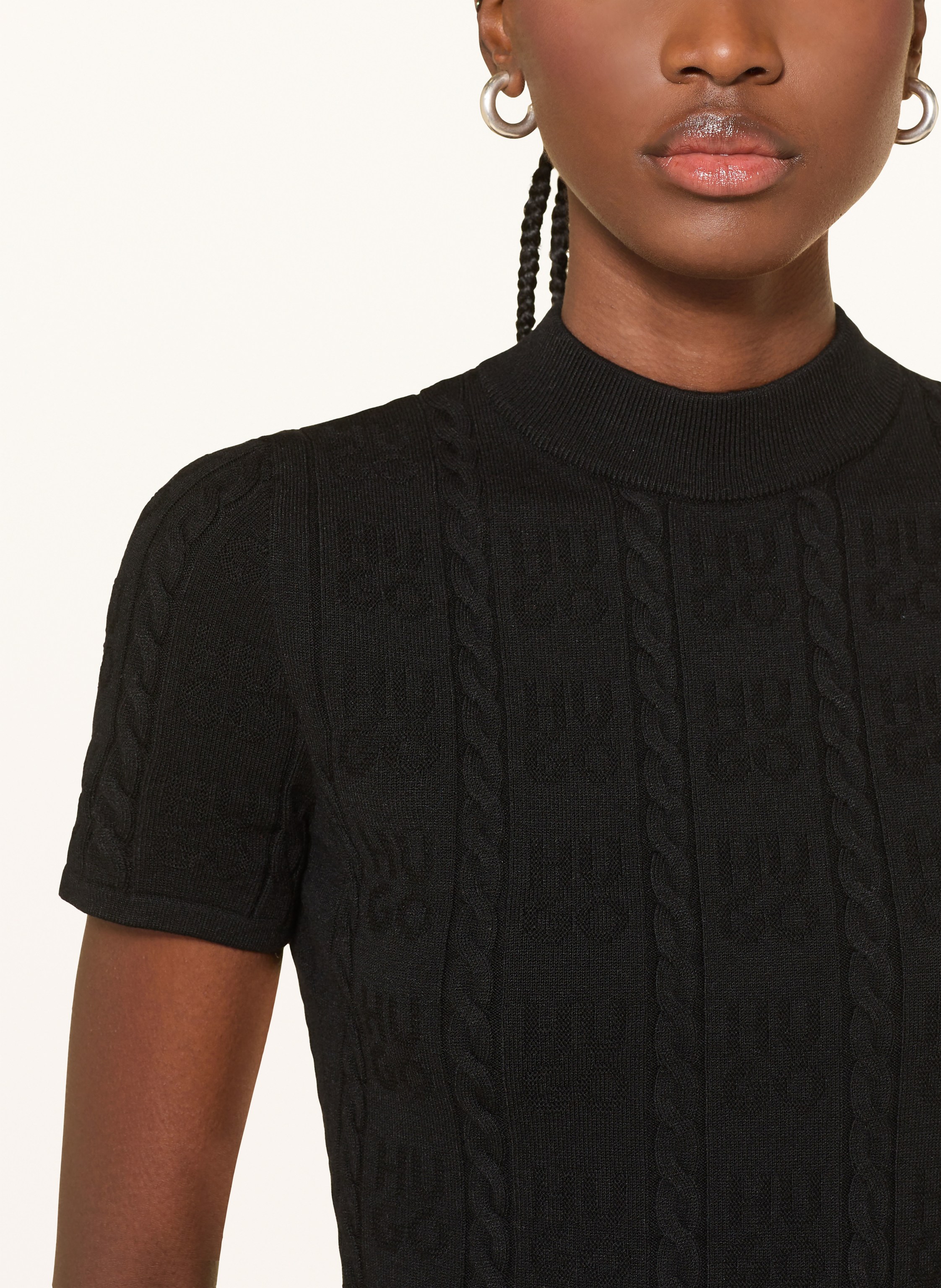 Thumbnail - Hugo Strickshirt Sinant schwarz