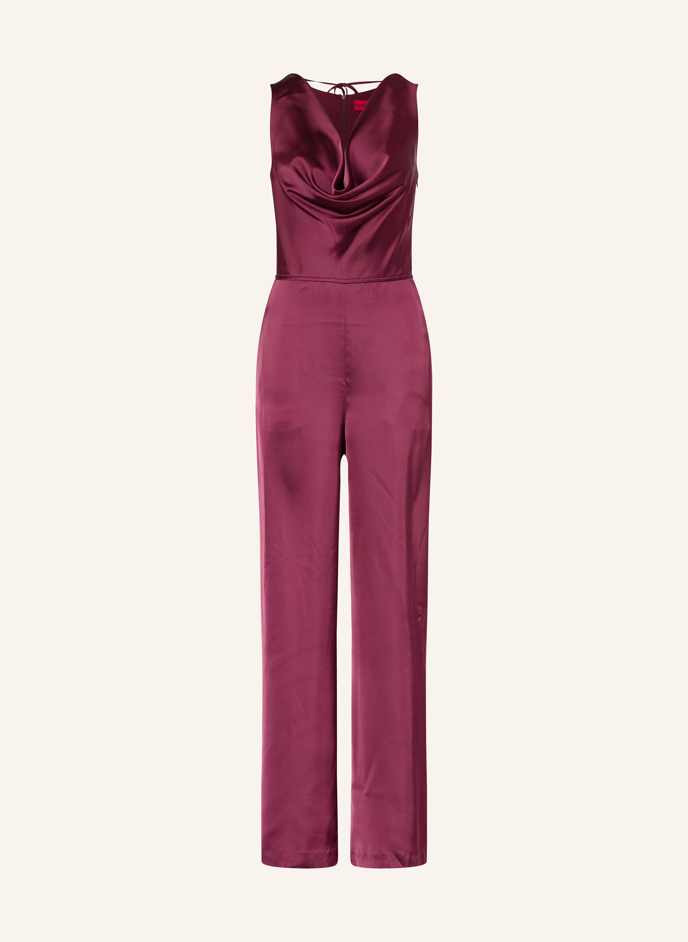 Hugo Jumpsuit Kimari Aus Satin rot