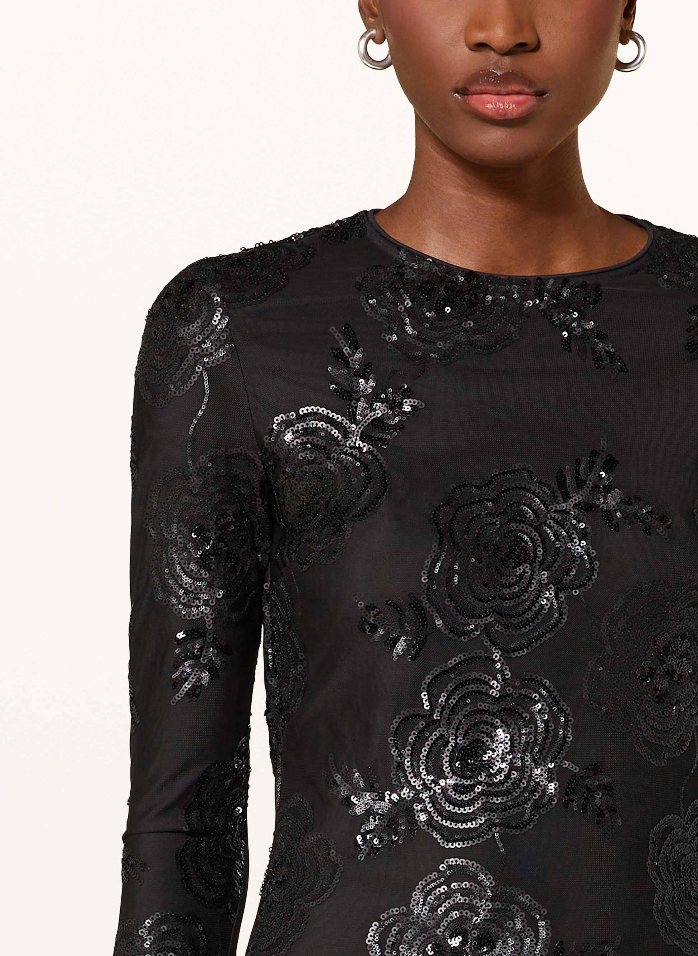 Thumbnail - Rotate Cocktailkleid Mit Pailletten schwarz