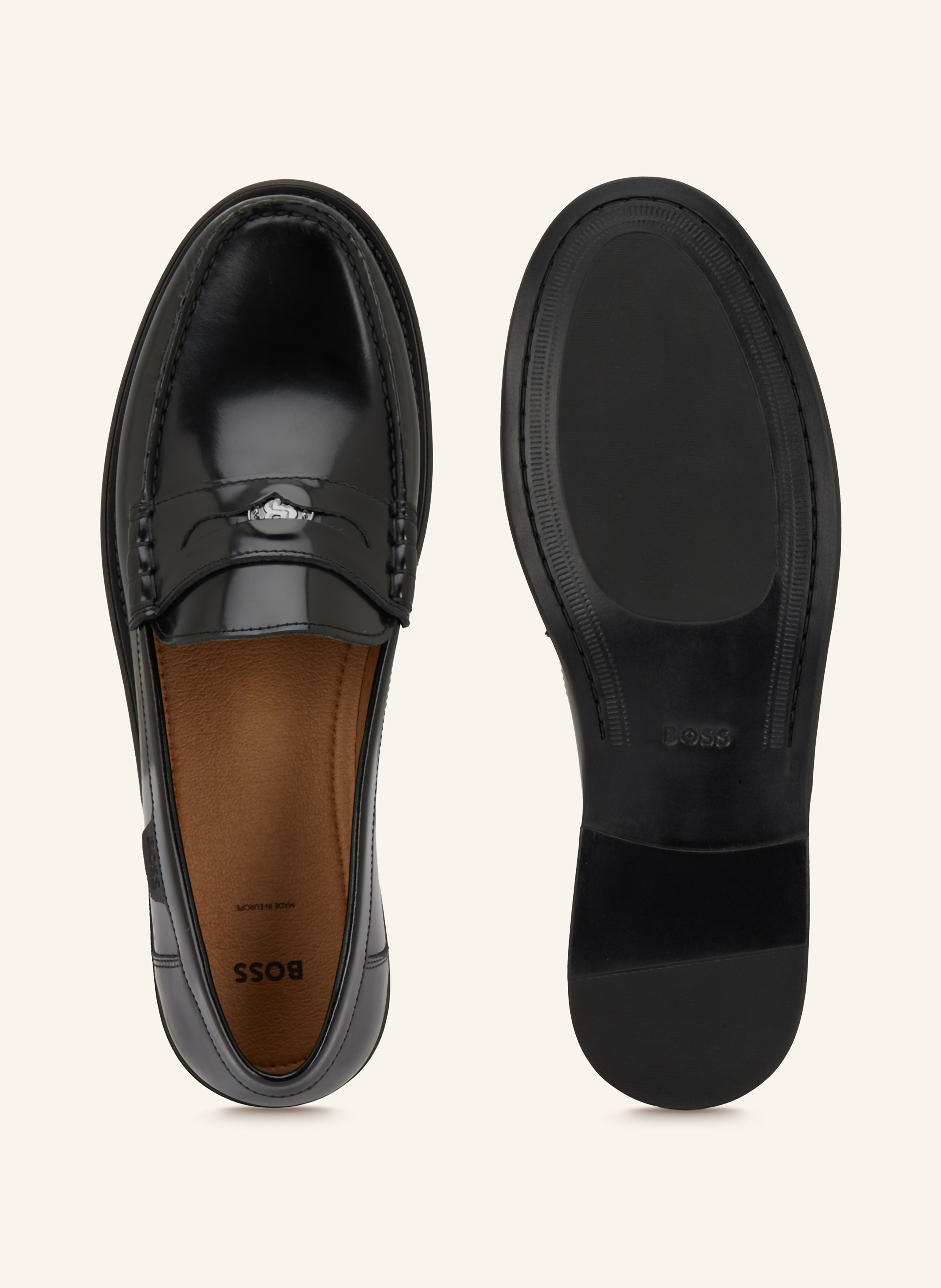 Thumbnail - Boss Penny-Loafer Tevan schwarz