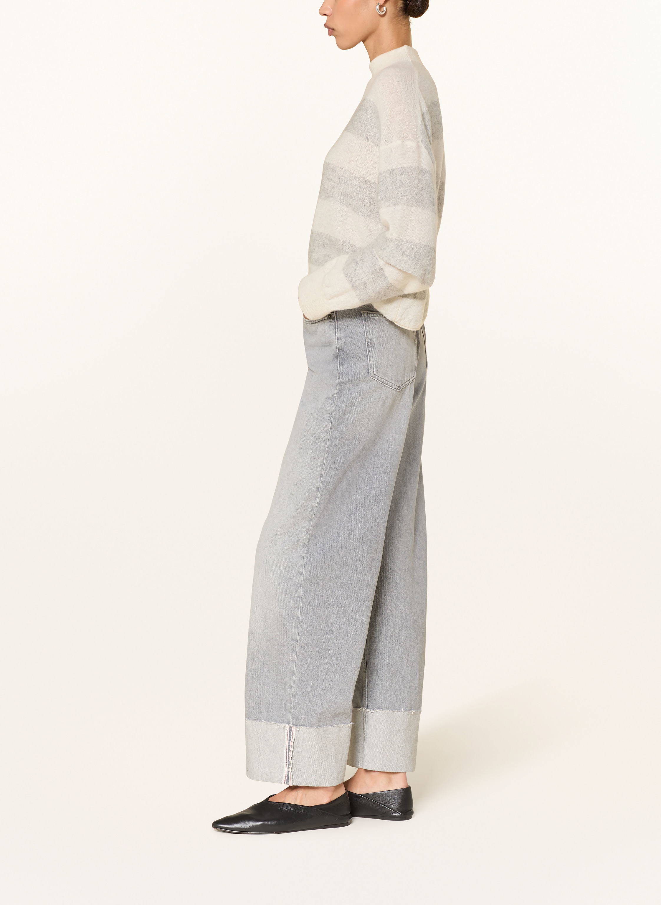 Thumbnail - Drykorn Wide Leg Jeans Medley grau