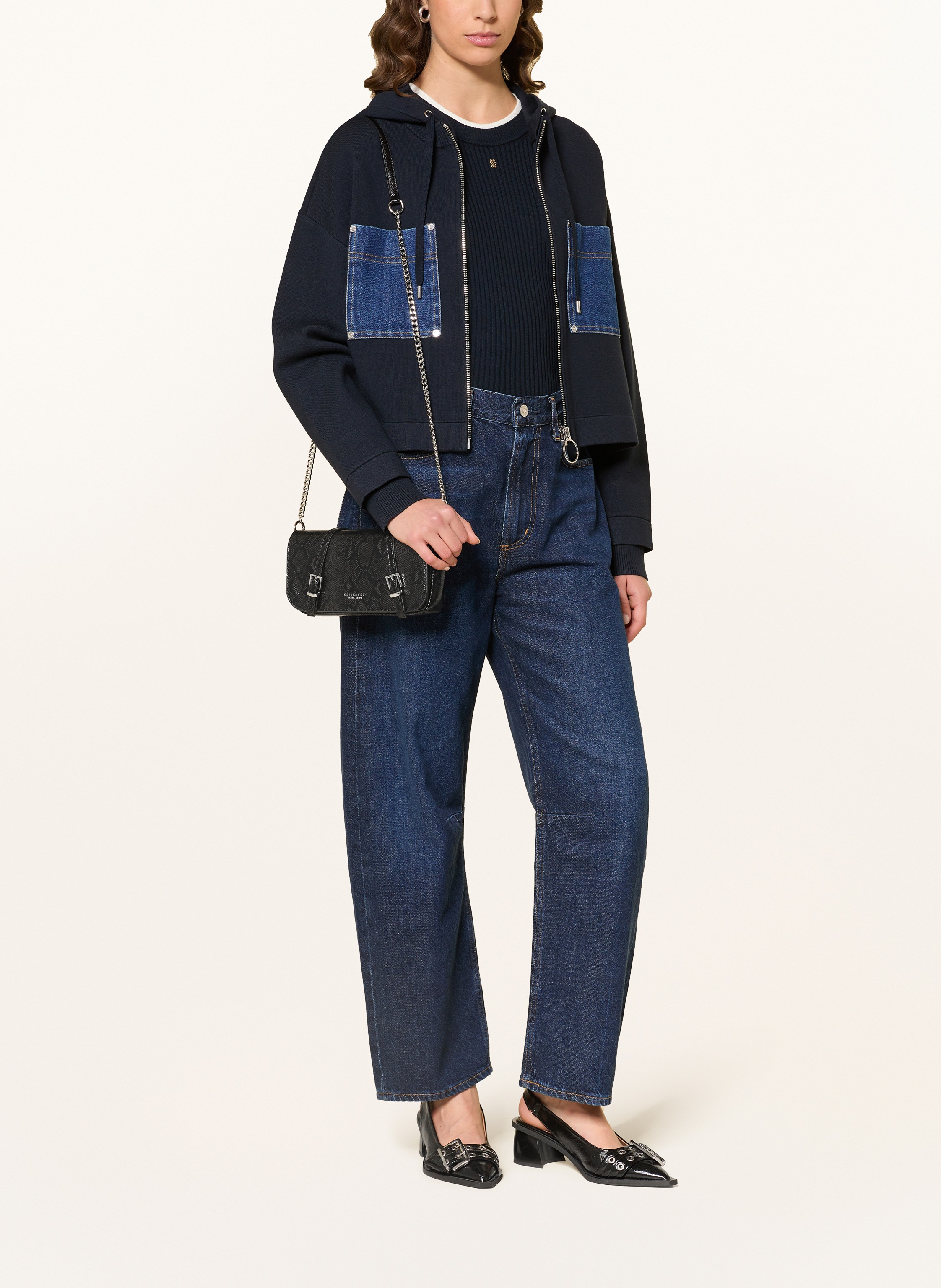 Thumbnail - Seidenfelt Umhängetasche Lilleby schwarz