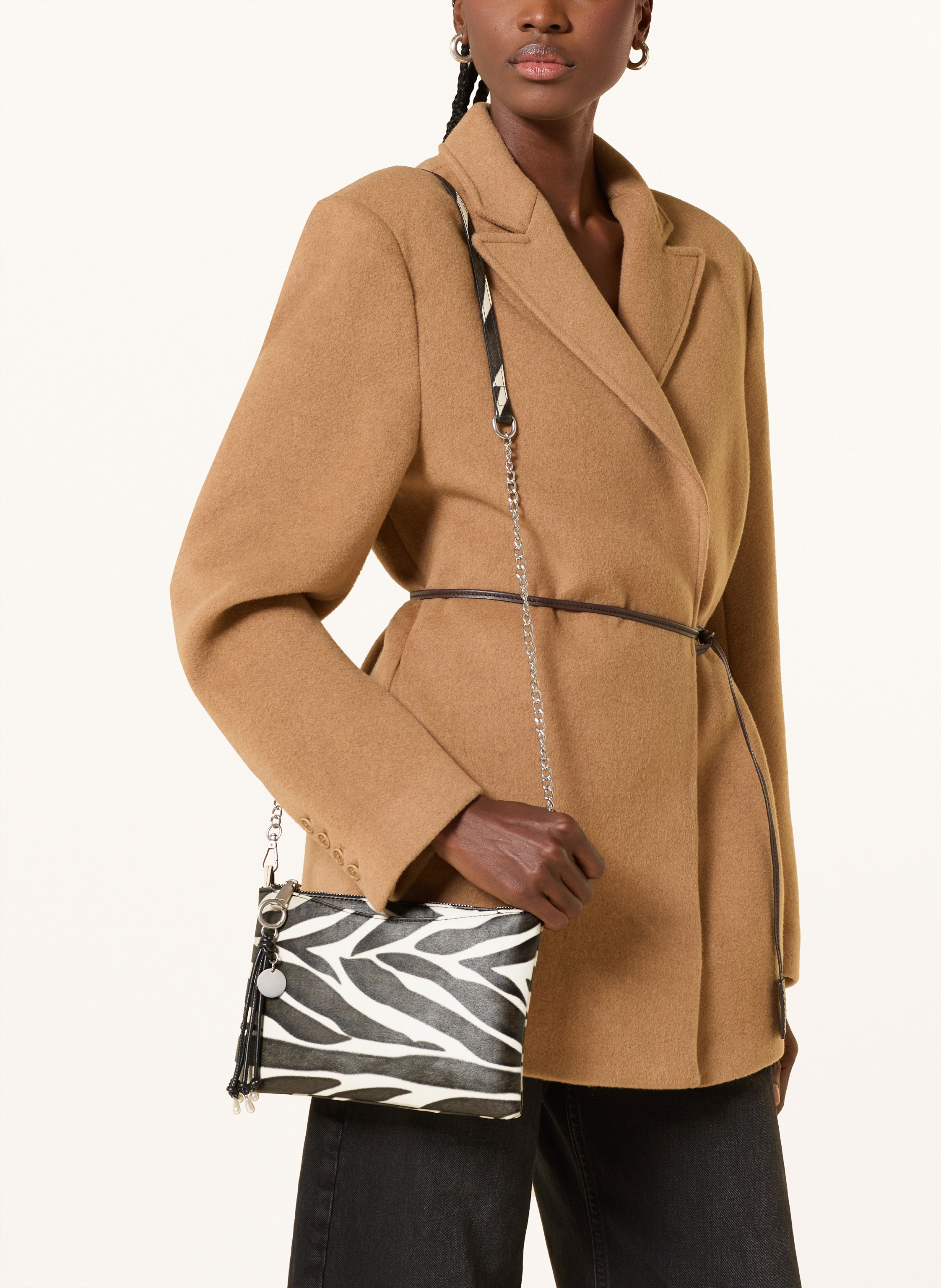 Thumbnail - Seidenfelt Schultertasche Sandve beige