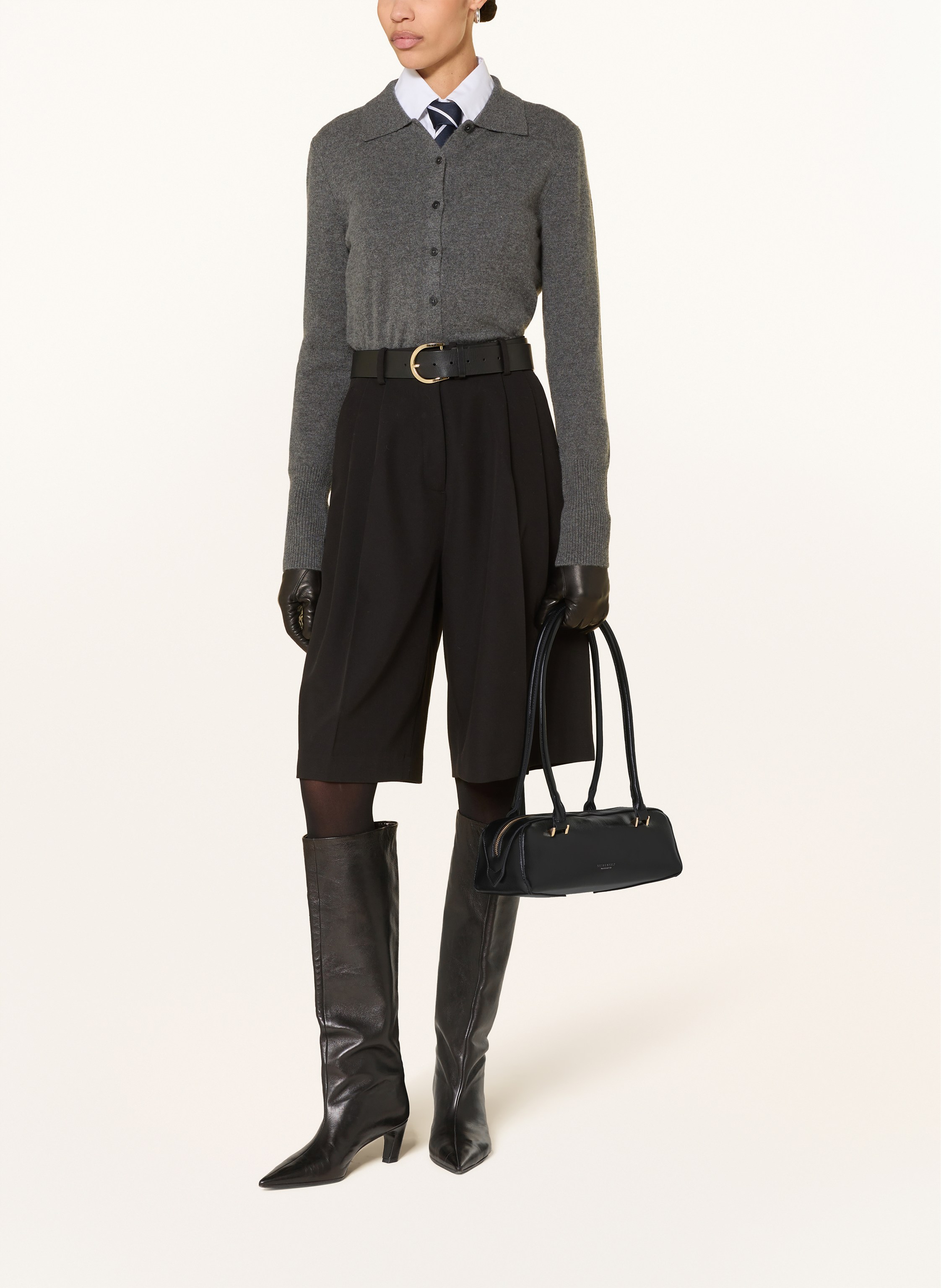 Thumbnail - Seidenfelt Schultertasche Alunda schwarz