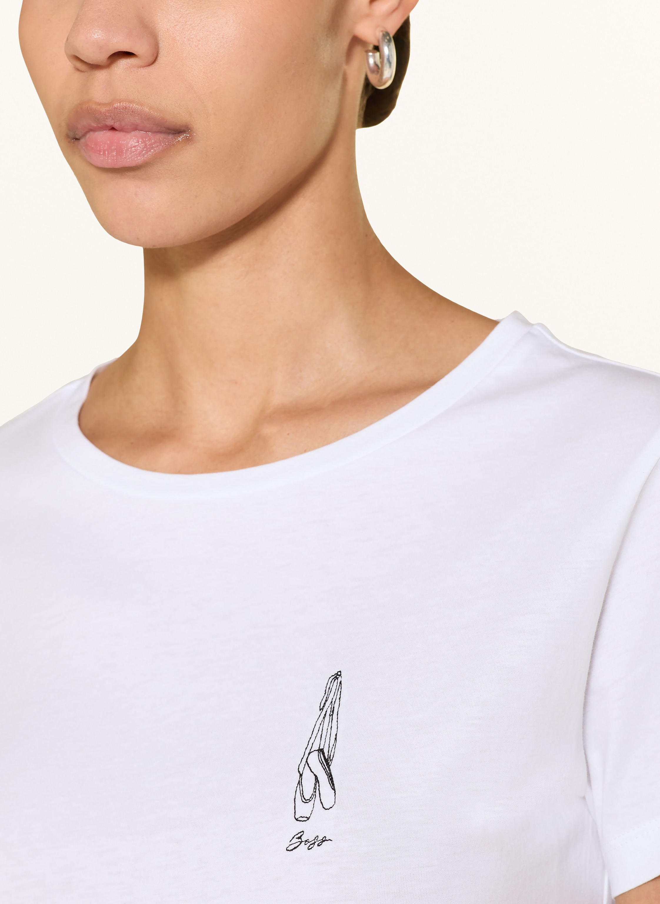 Thumbnail - Boss T-Shirt Elove weiss