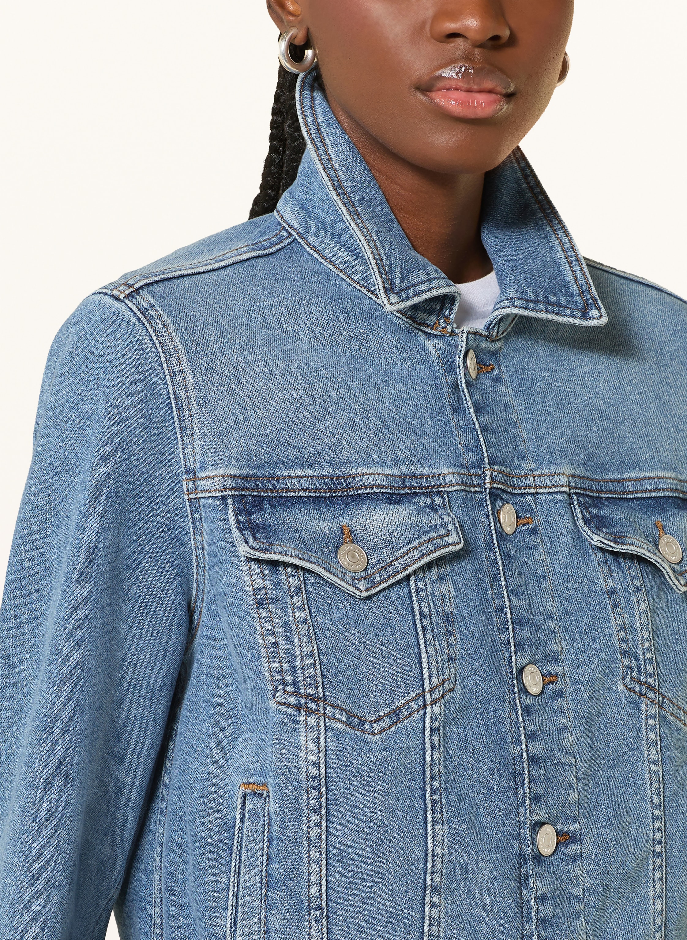 Thumbnail - 7 For All Mankind Jeansjacke Adi Trucker blau