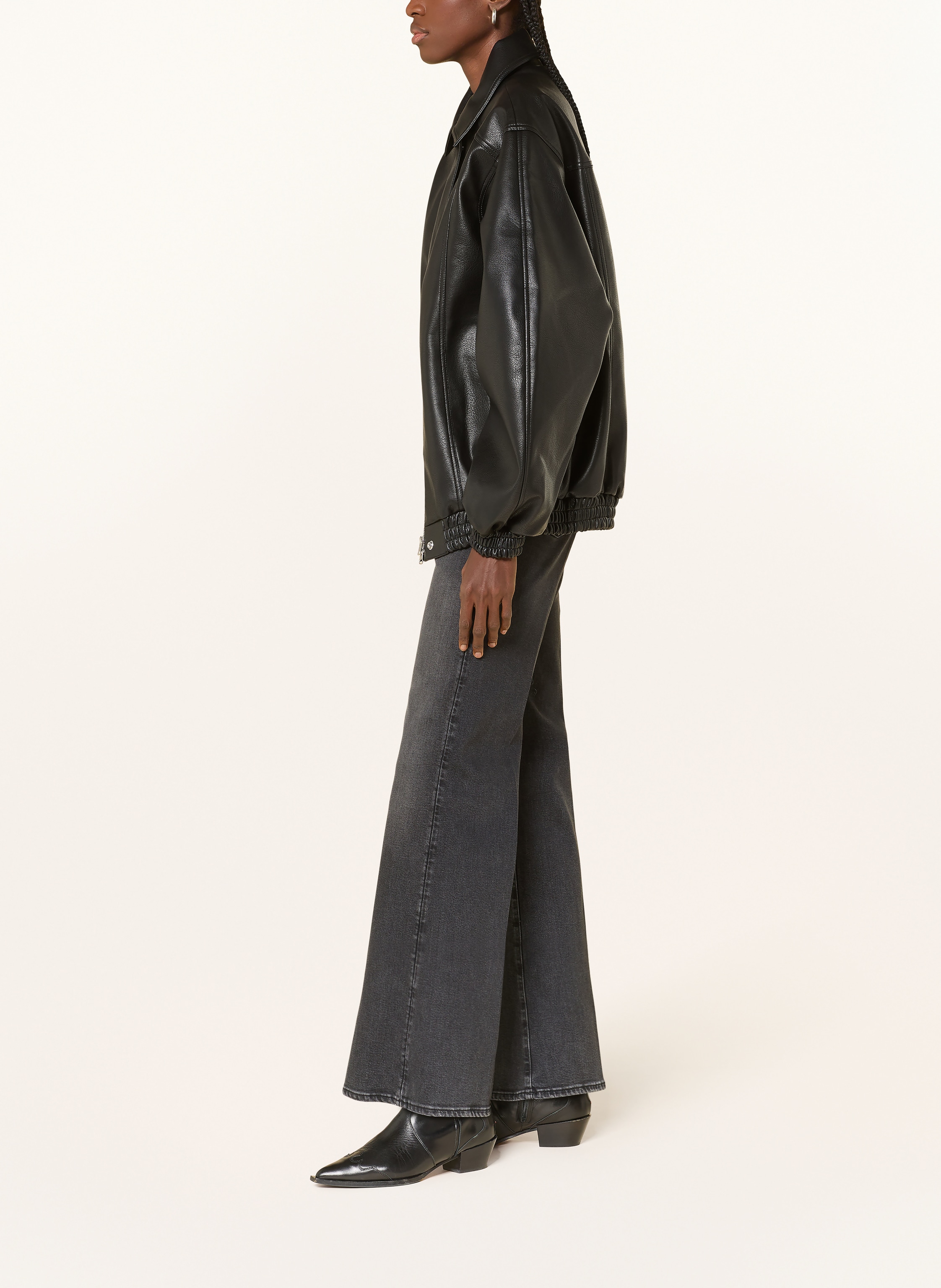 Thumbnail - 7 For All Mankind Wide Leg Jeans Modern Dojo schwarz