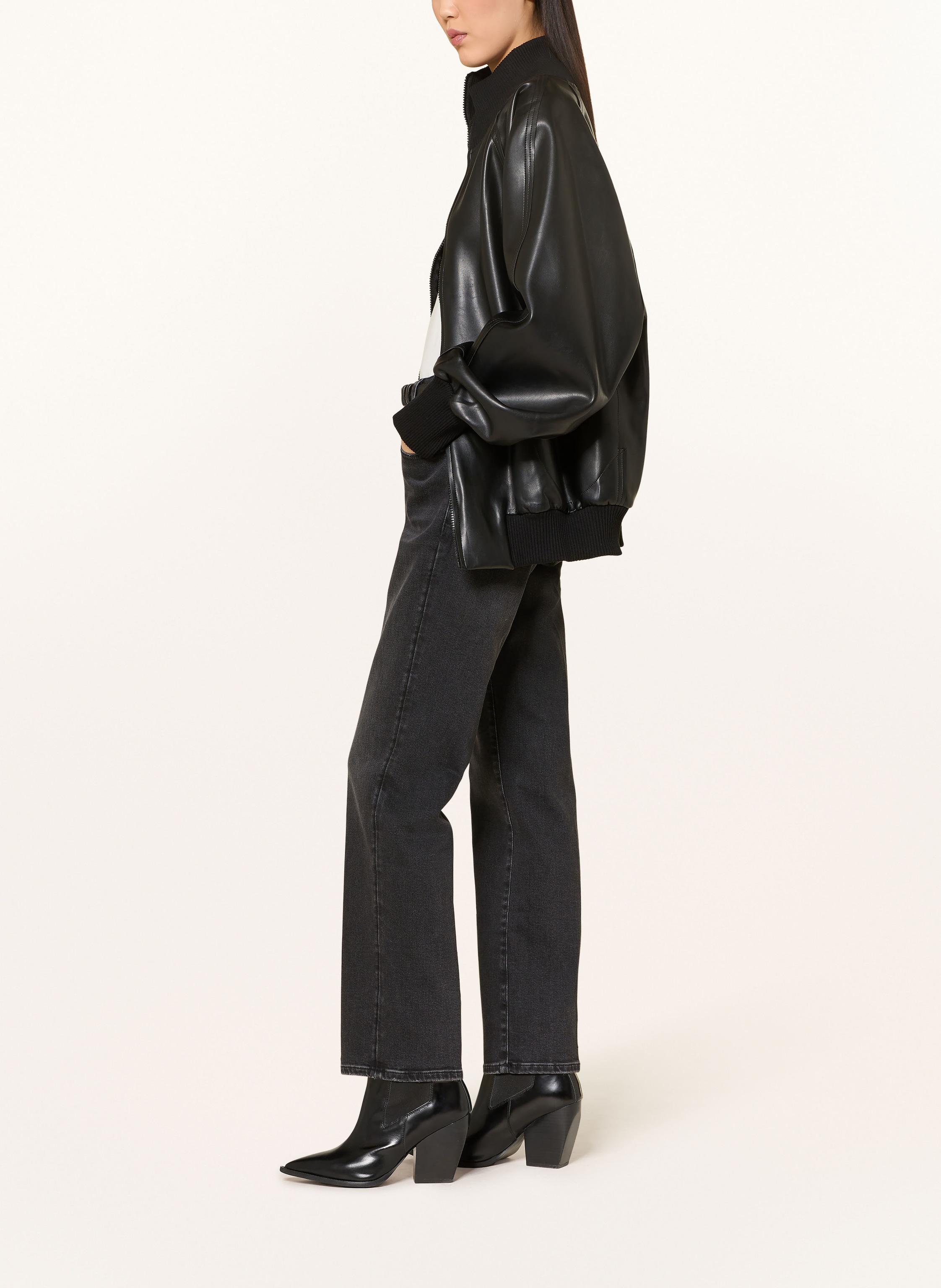 Thumbnail - 7 For All Mankind Straight Jeans Calie Straight schwarz