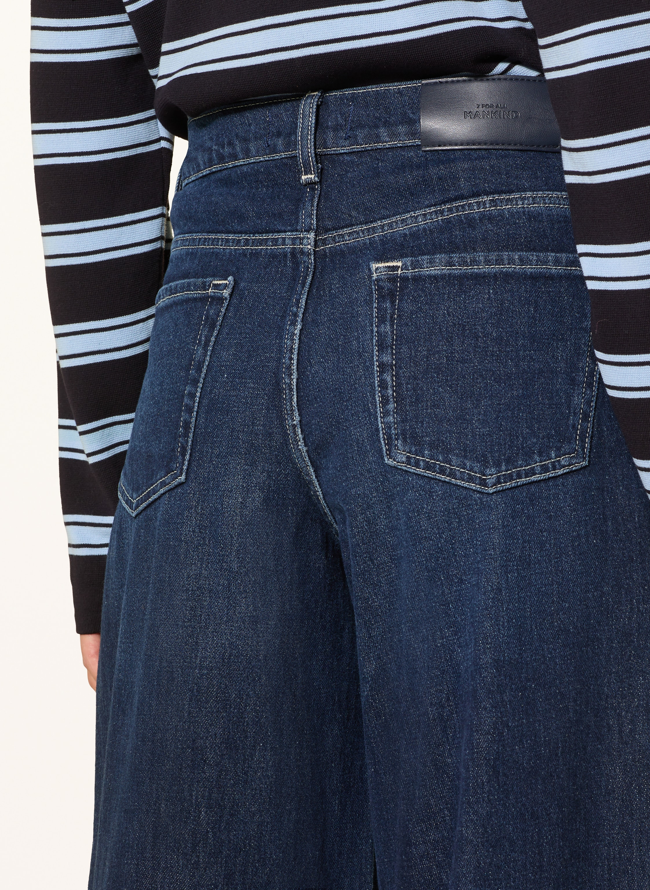 Thumbnail - 7 For All Mankind Wide Leg Jeans Marie blau