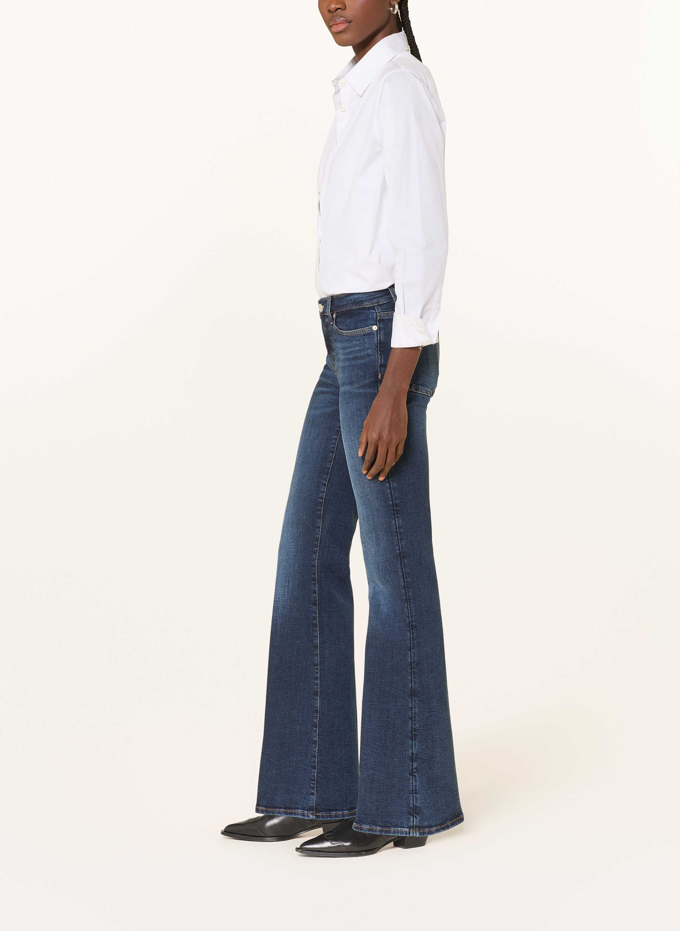 Thumbnail - 7 For All Mankind Flared Jeans Dojo Slim Illusion blau