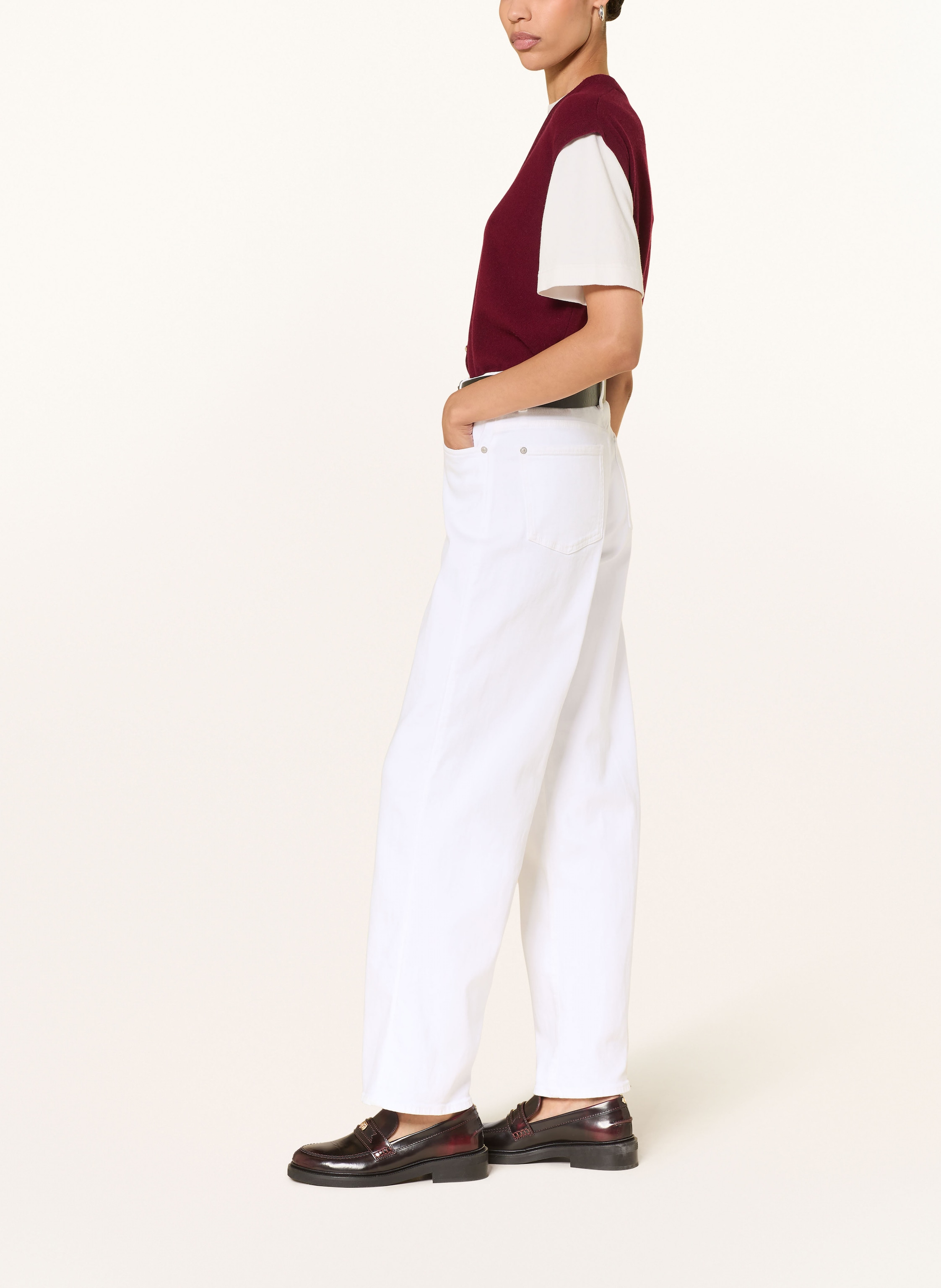 Thumbnail - 7 For All Mankind Straight Jeans Stovepipe weiss