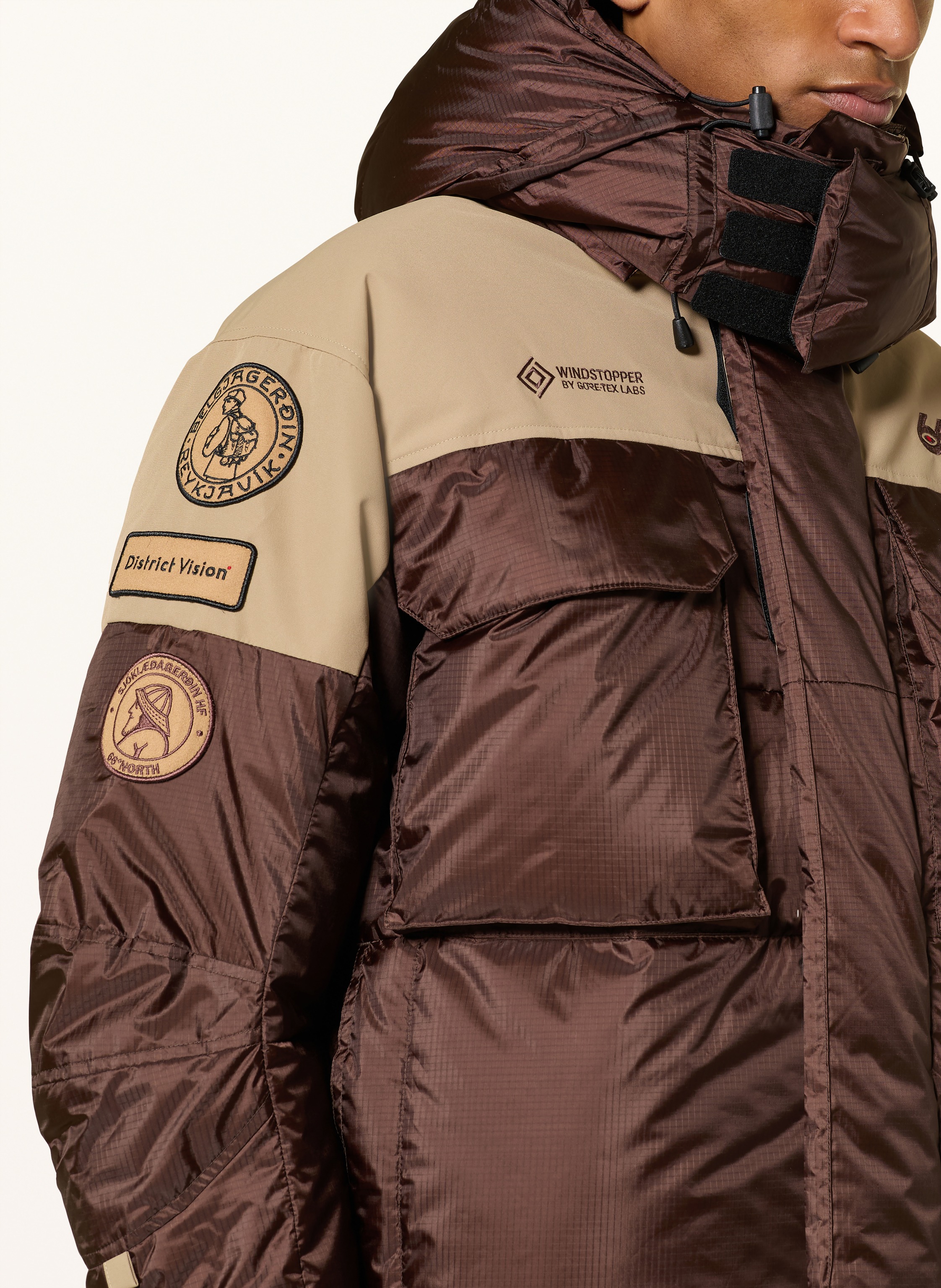 Thumbnail - 66°North Daunenjacke Tindur braun