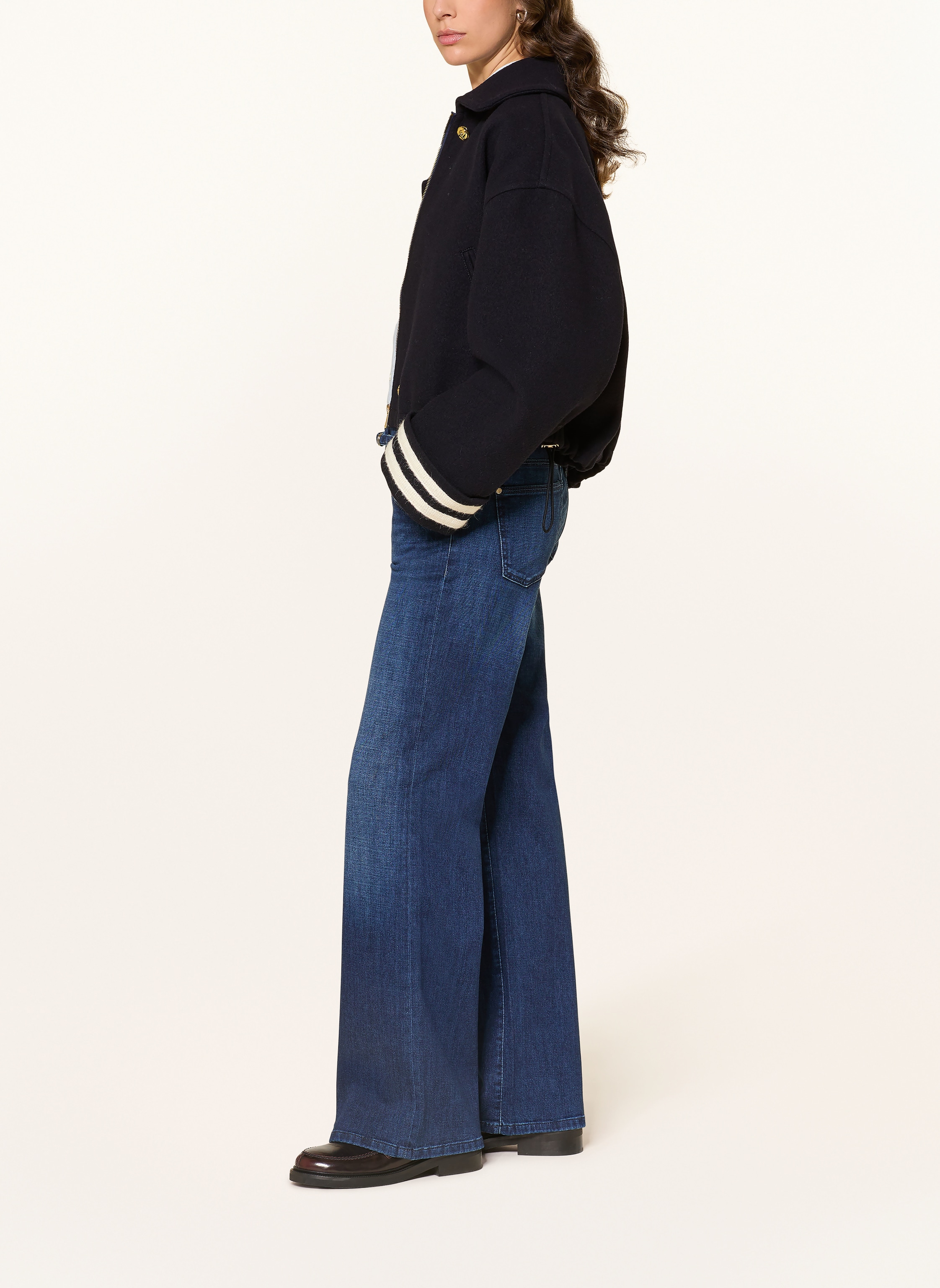 Thumbnail - Cambio Straight Jeans Tess blau