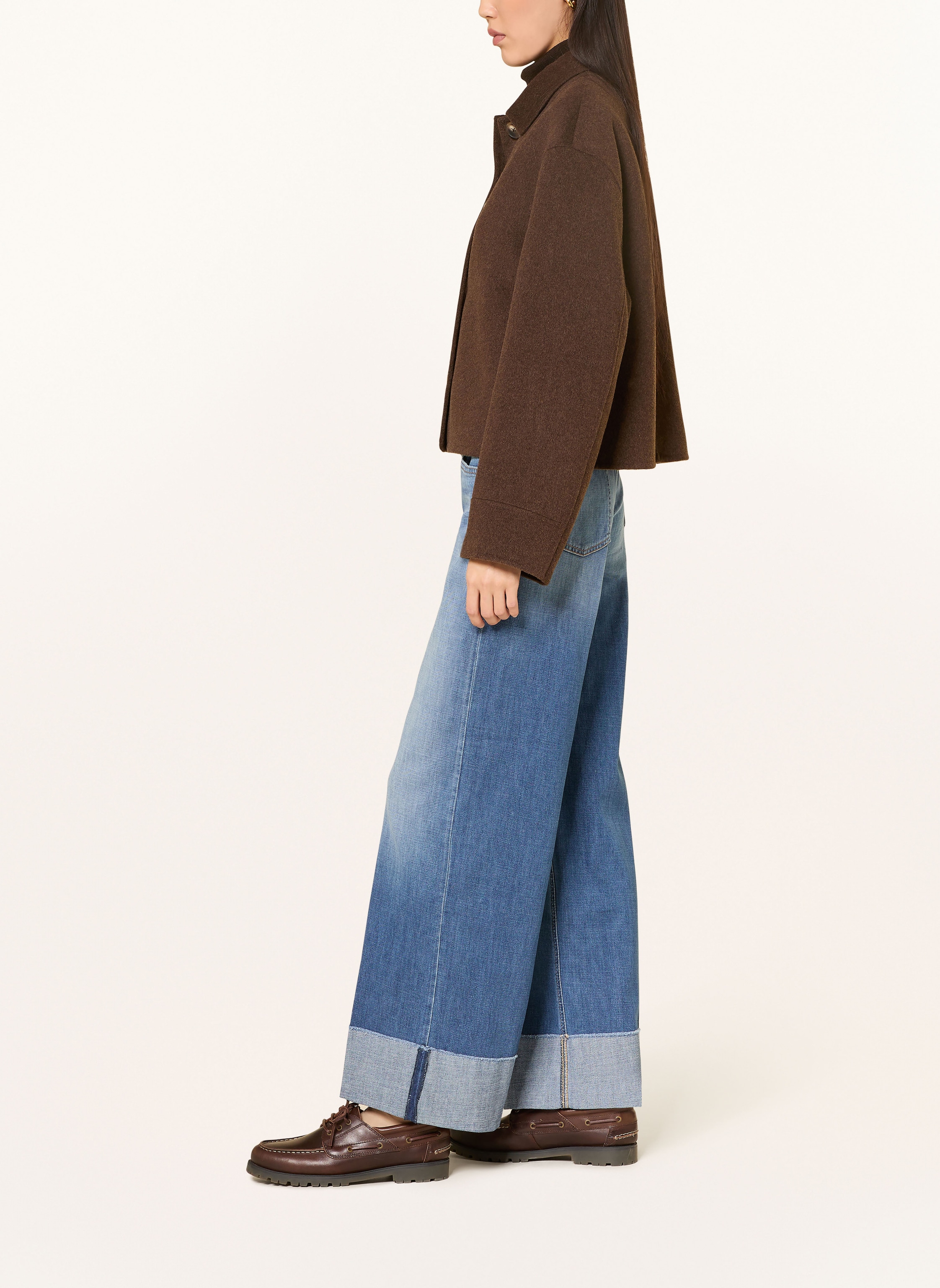 Thumbnail - Cambio Flared Jeans Antonia blau