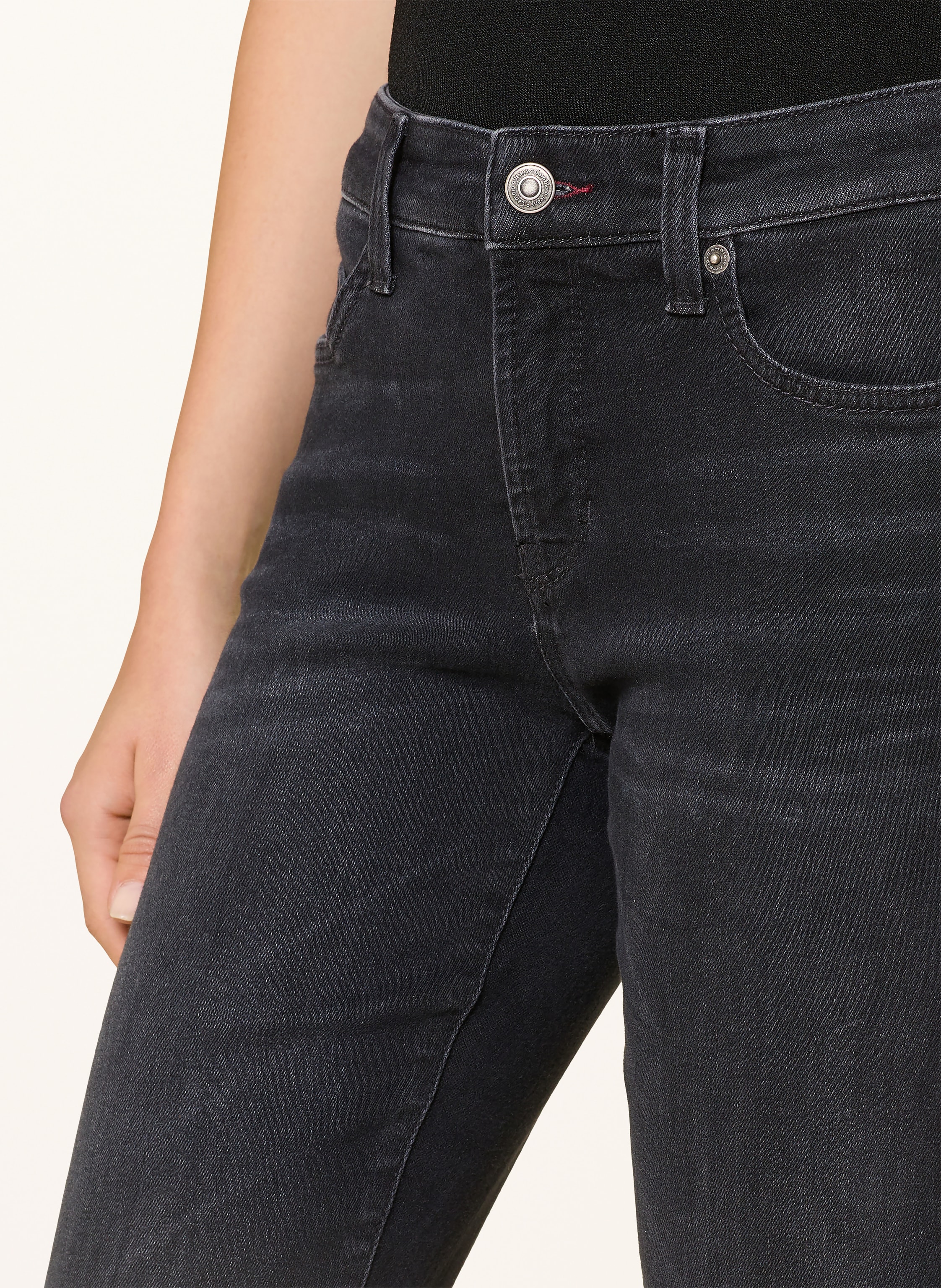 Thumbnail - Cambio Flared Jeans Paris schwarz