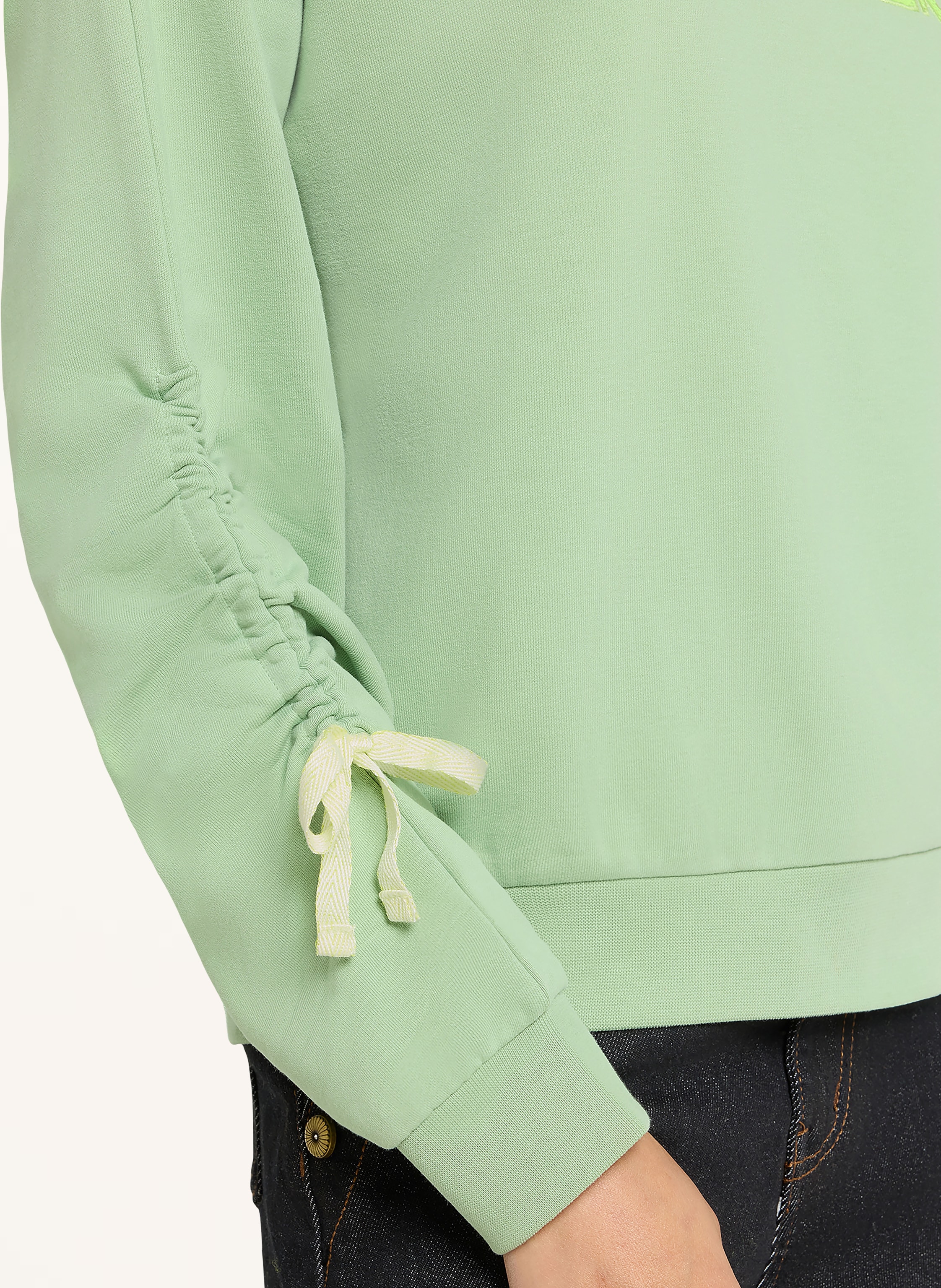 Thumbnail - Cartoon Hoodie Mit Pailletten gruen