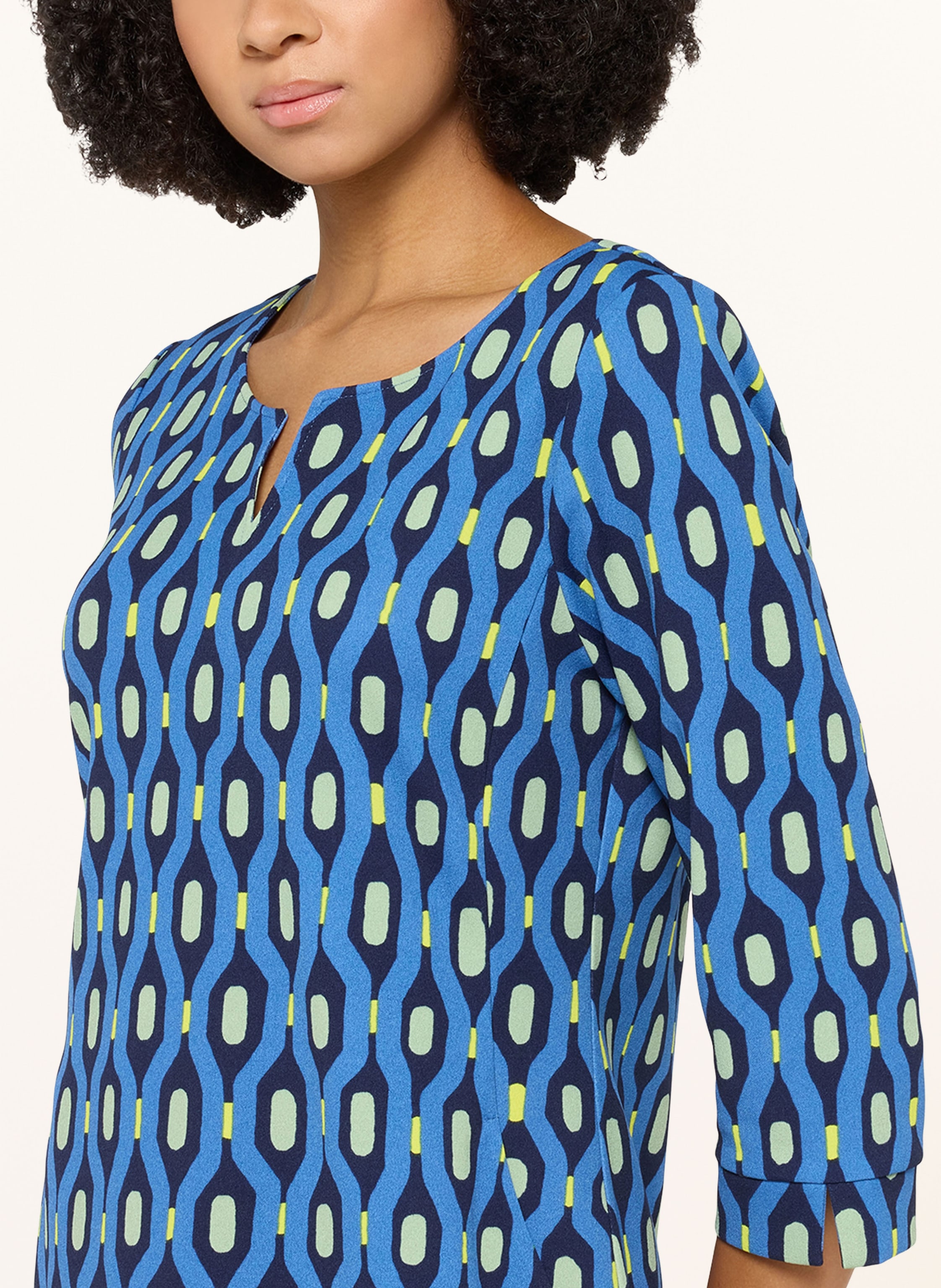 Thumbnail - Cartoon Kleid Mit 3/4-Arm blau