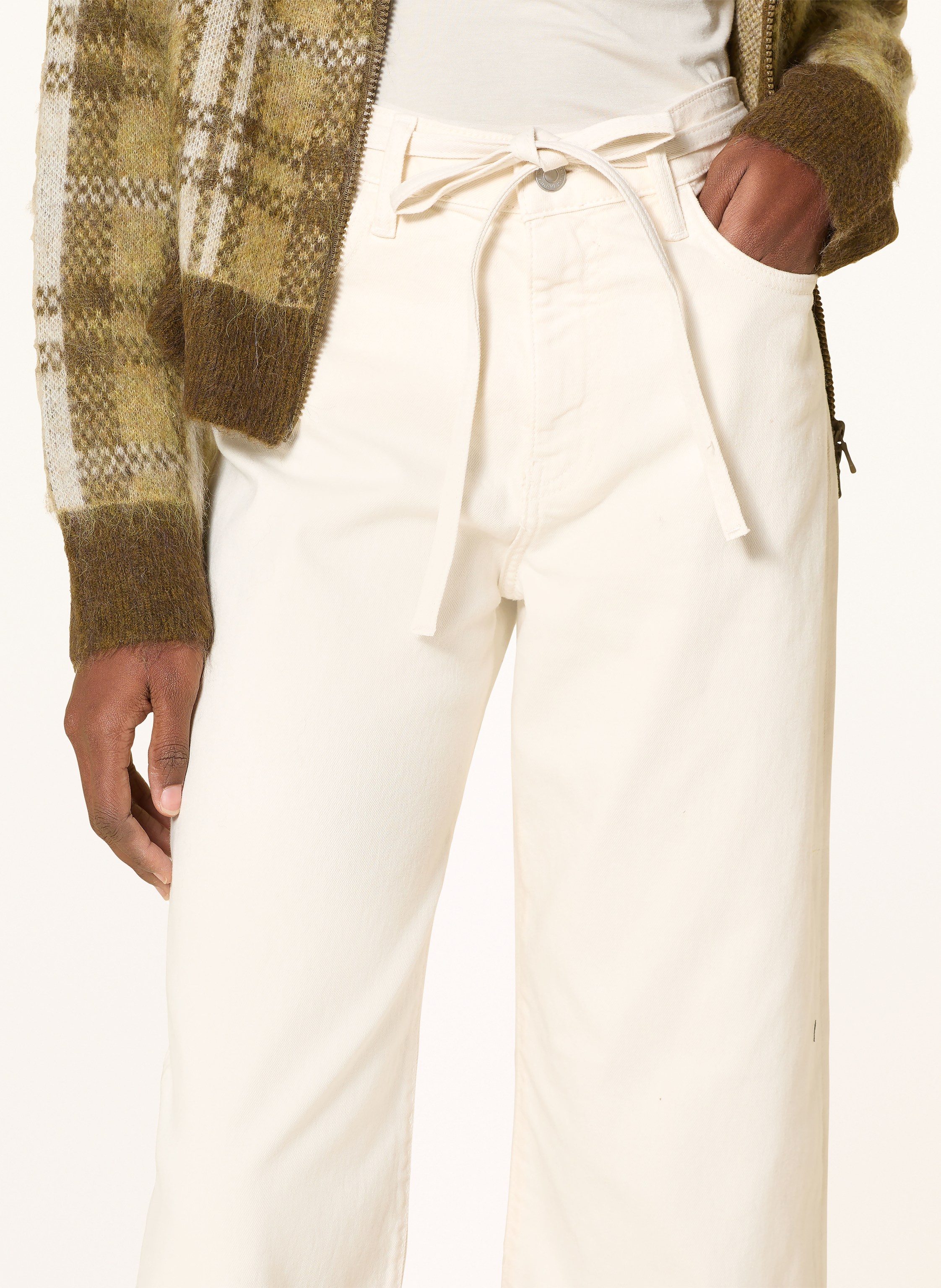 Thumbnail - Mavi Wide Leg Jeans Malibu weiss