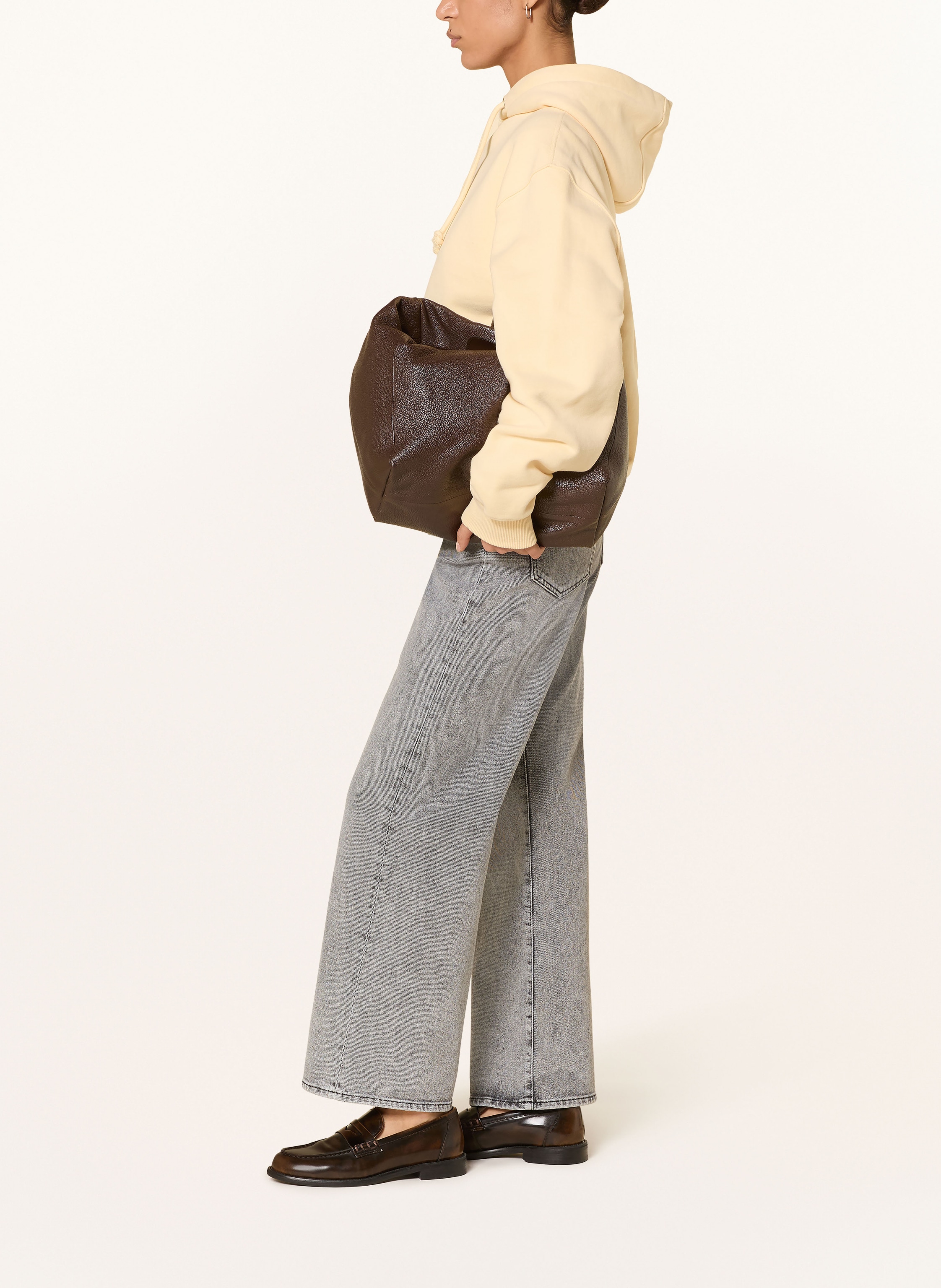 Thumbnail - Mavi Wide Leg Jeans Malibu grau