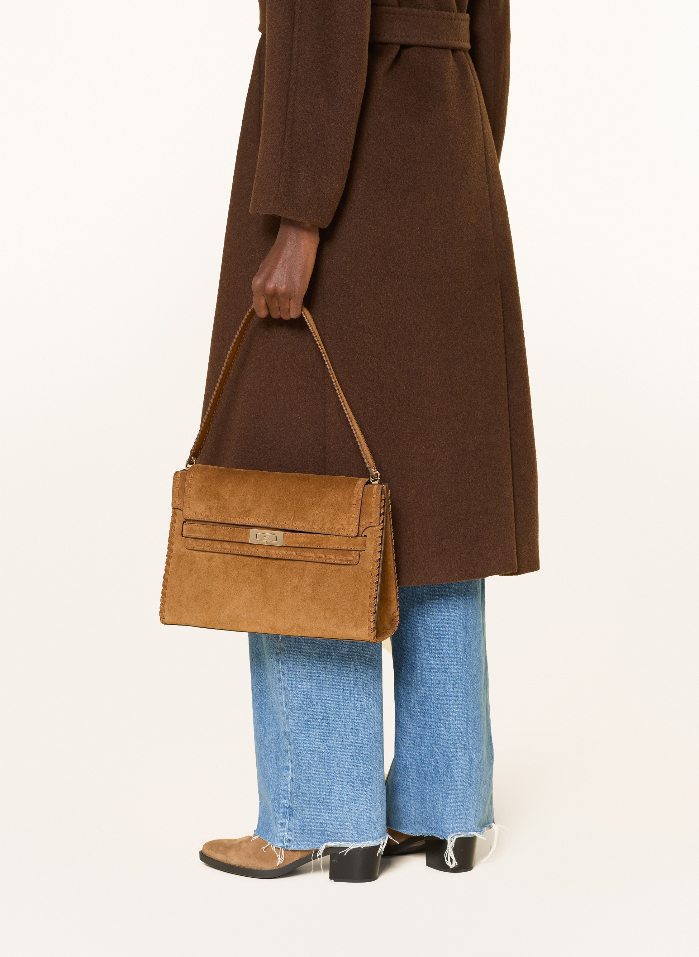 Thumbnail - Tory Burch Schultertasche Lee Radziwll Large braun