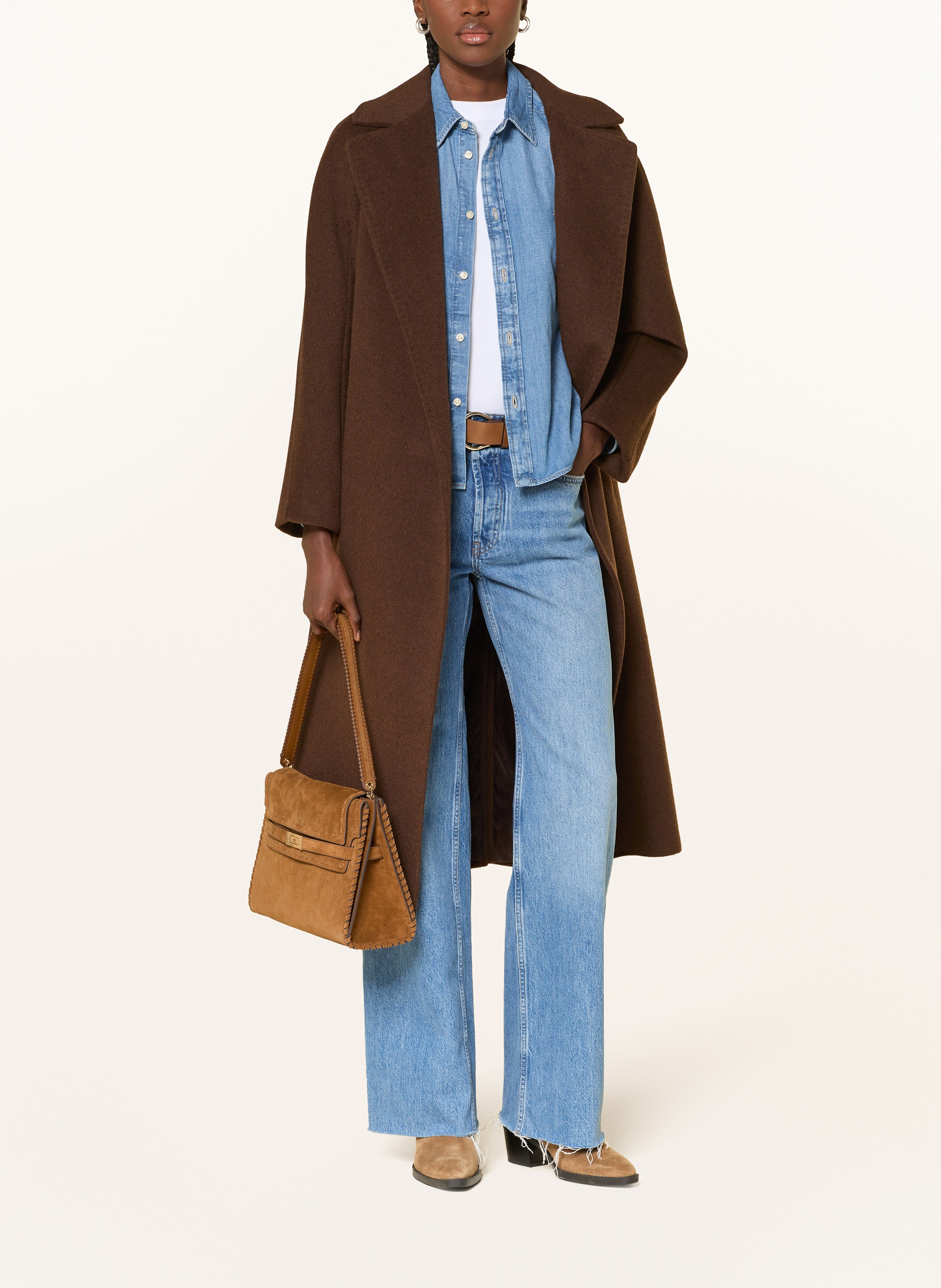 Thumbnail - Tory Burch Schultertasche Lee Radziwll Large braun