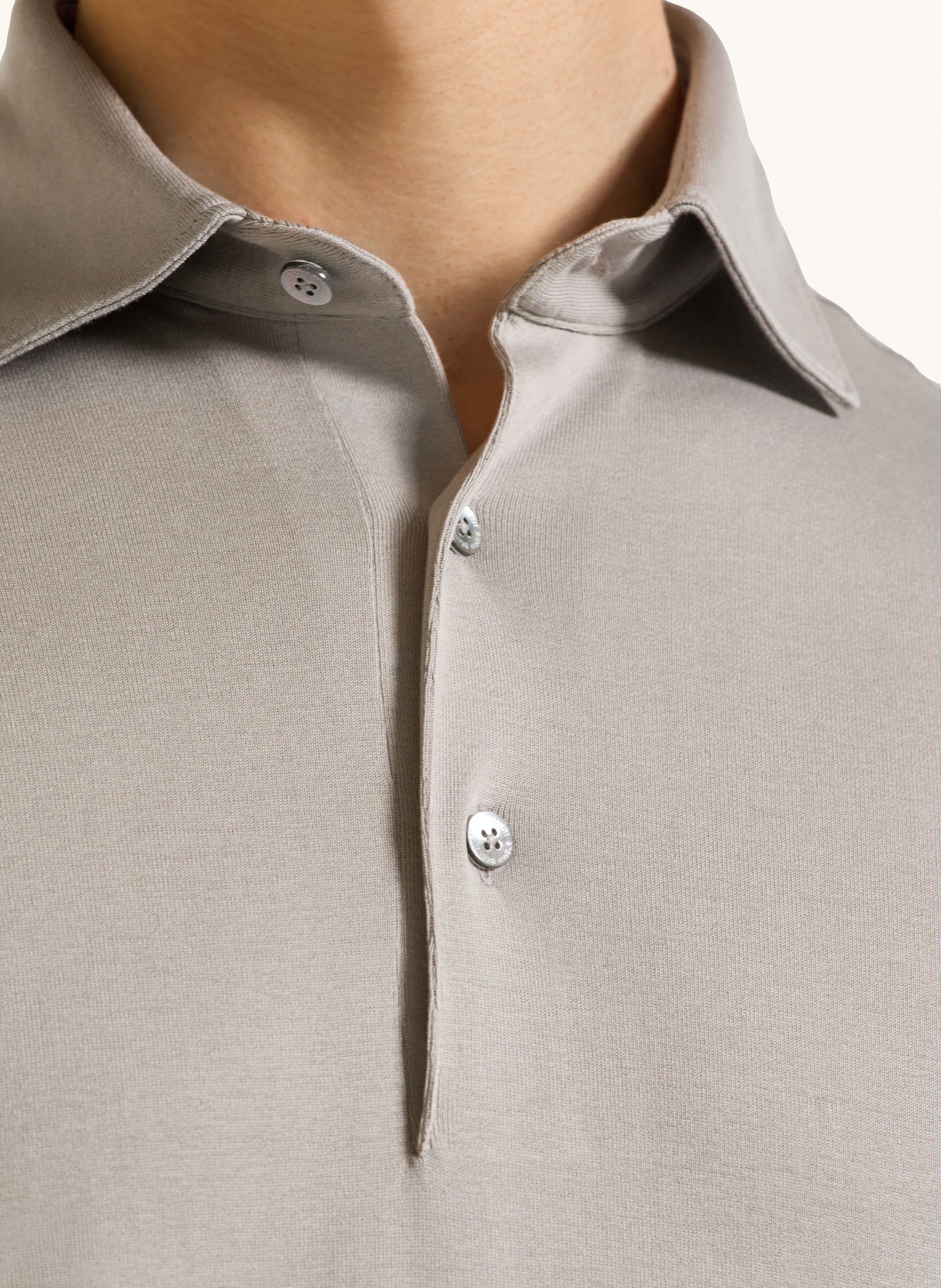 Thumbnail - Stefan Brandt Jersey-Poloshirt Luca beige