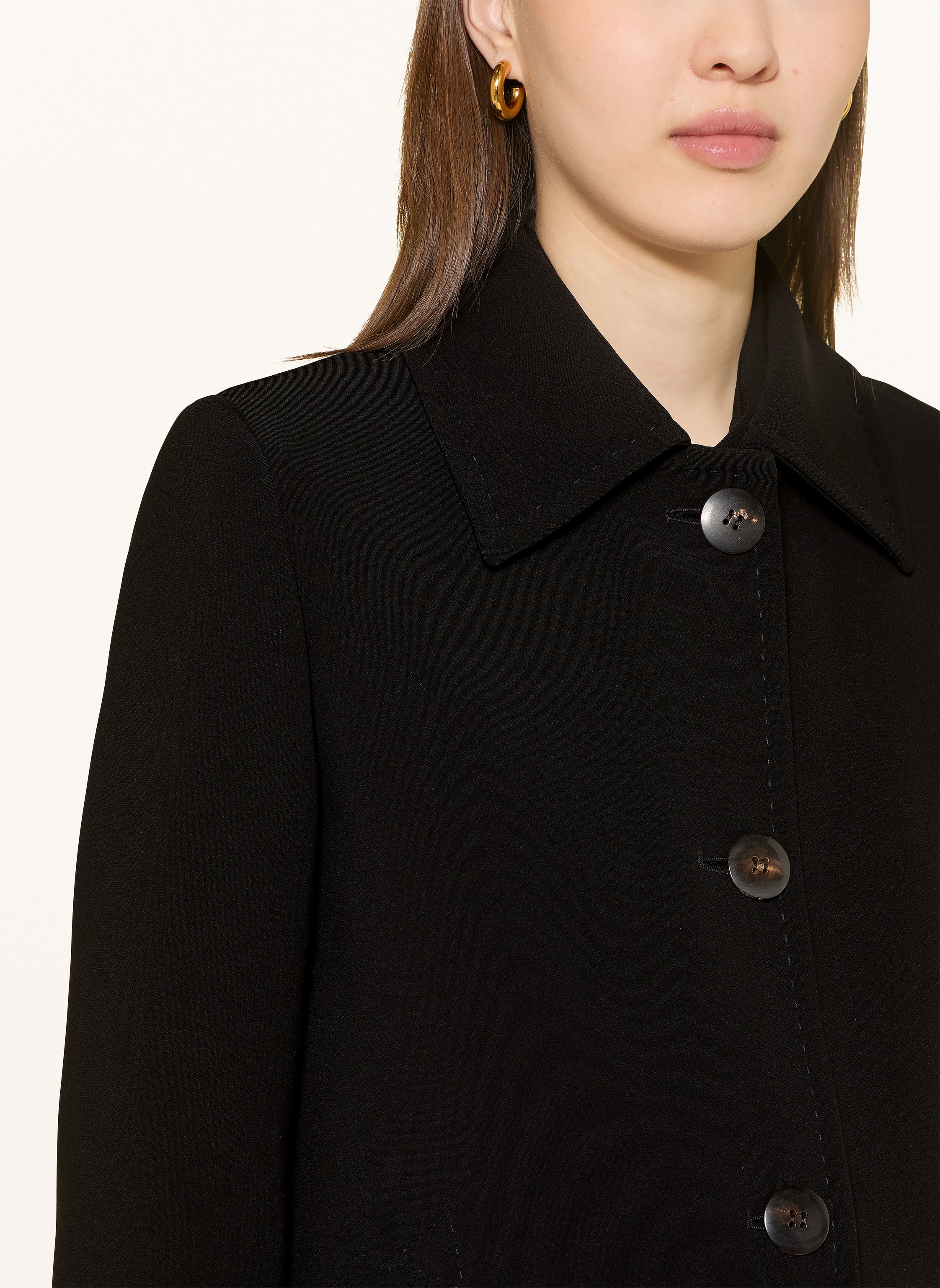 Thumbnail - Max Mara Studio Mantel Racconto schwarz