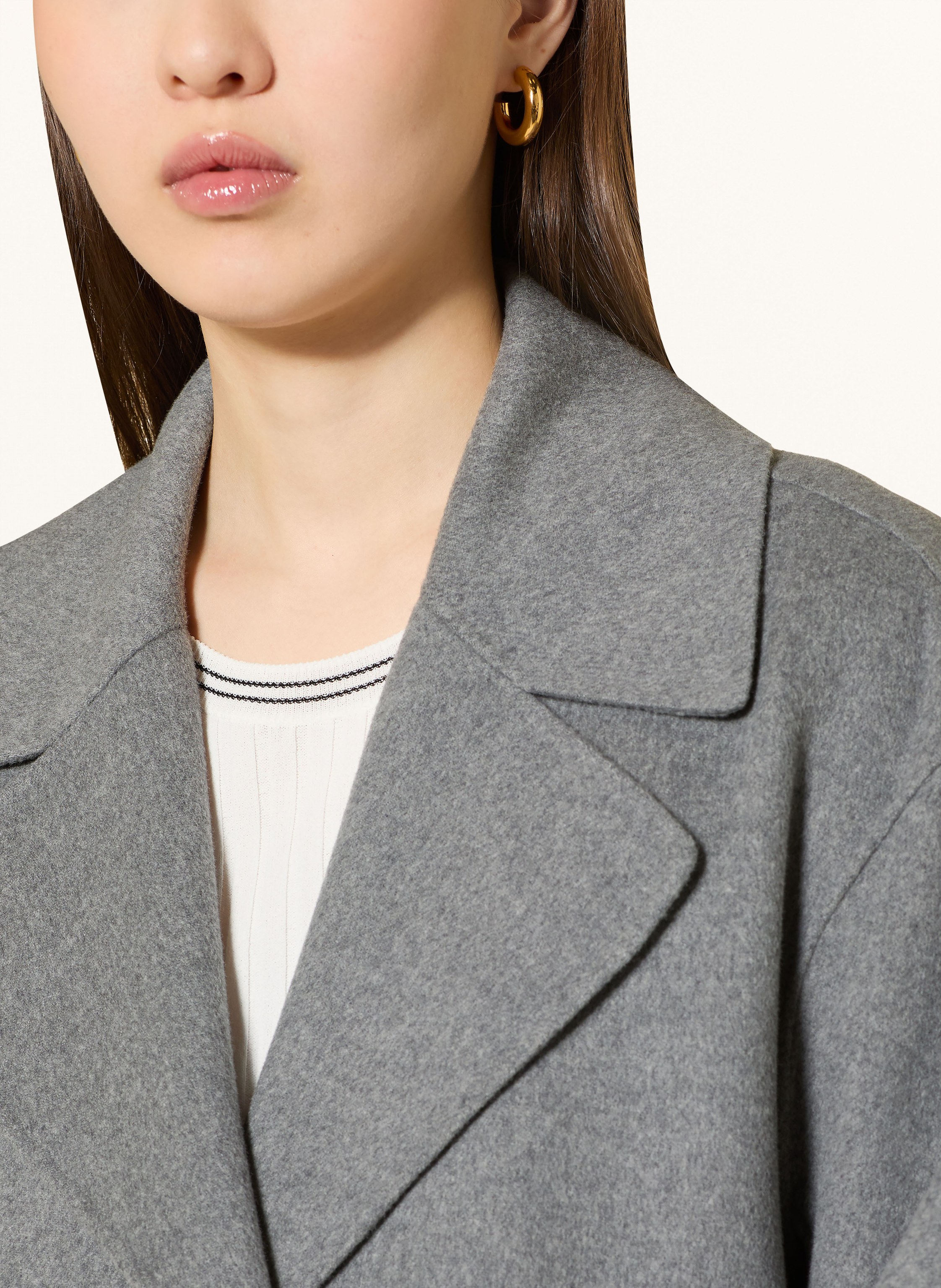 Thumbnail - S Max Mara Wollmantel grau