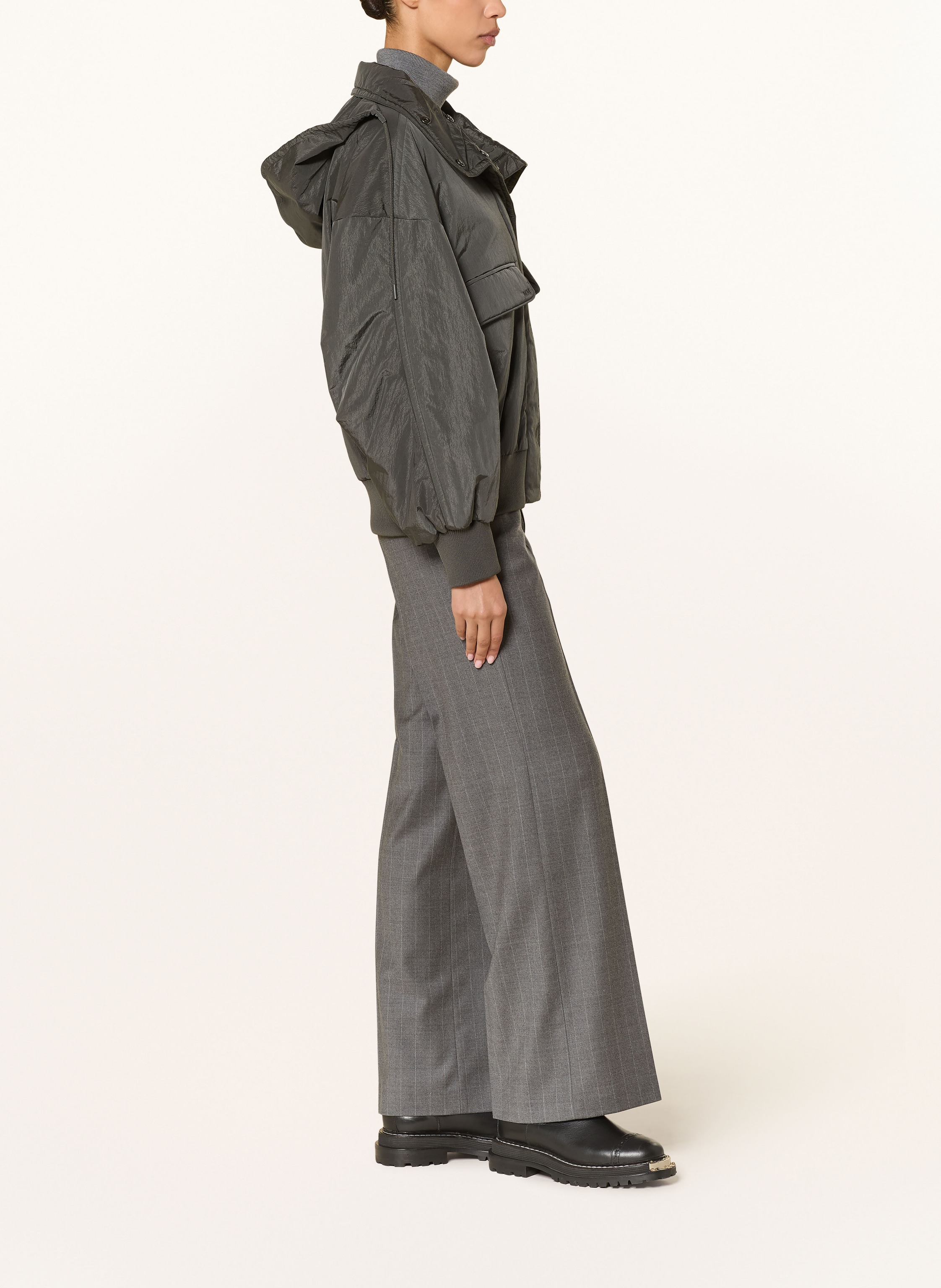 Thumbnail - Mm Blouson Mmlamaca Mit Abnehmbarer Kapuze grau