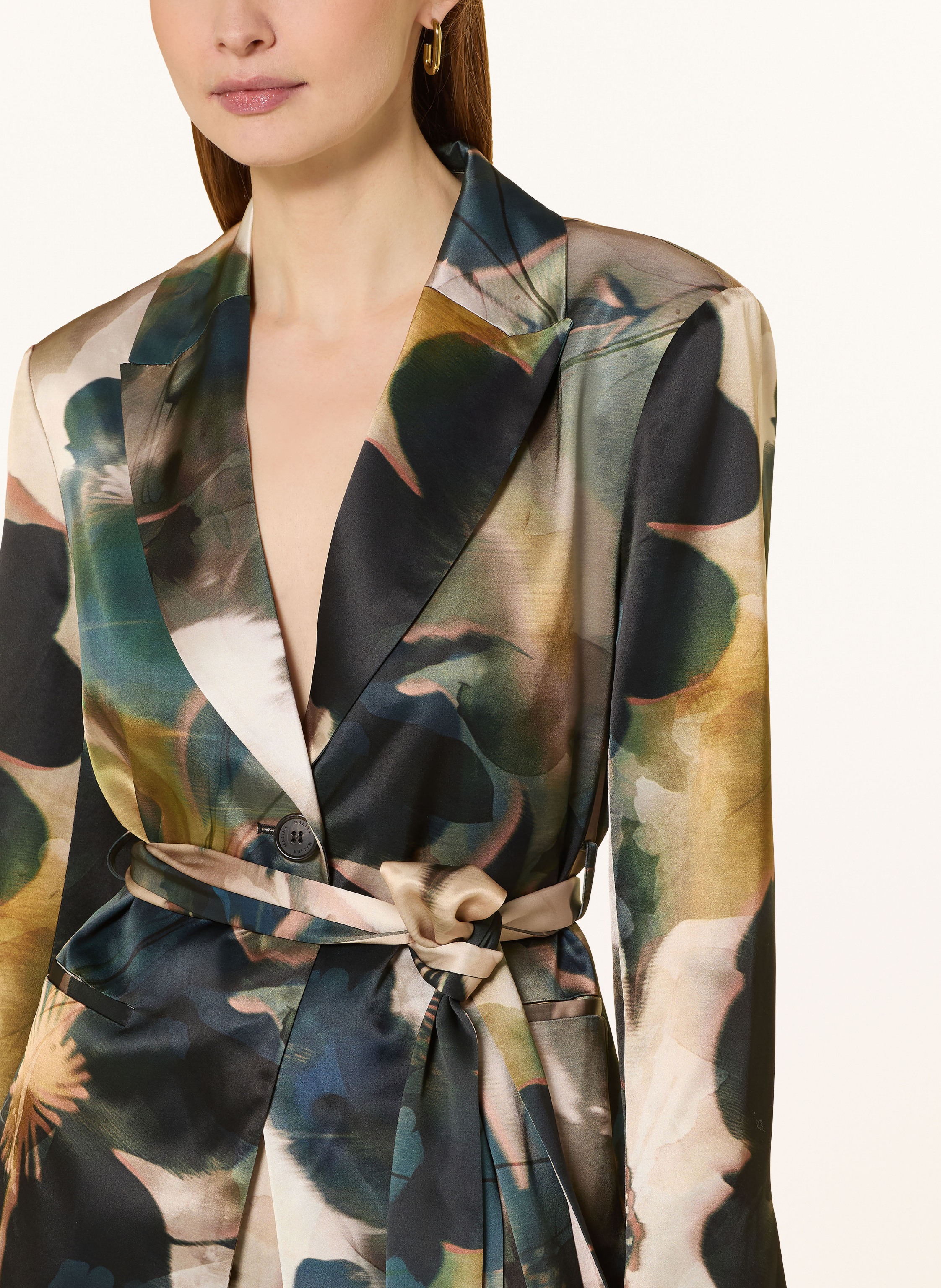 Thumbnail - Malina Satinblazer Liv gruen