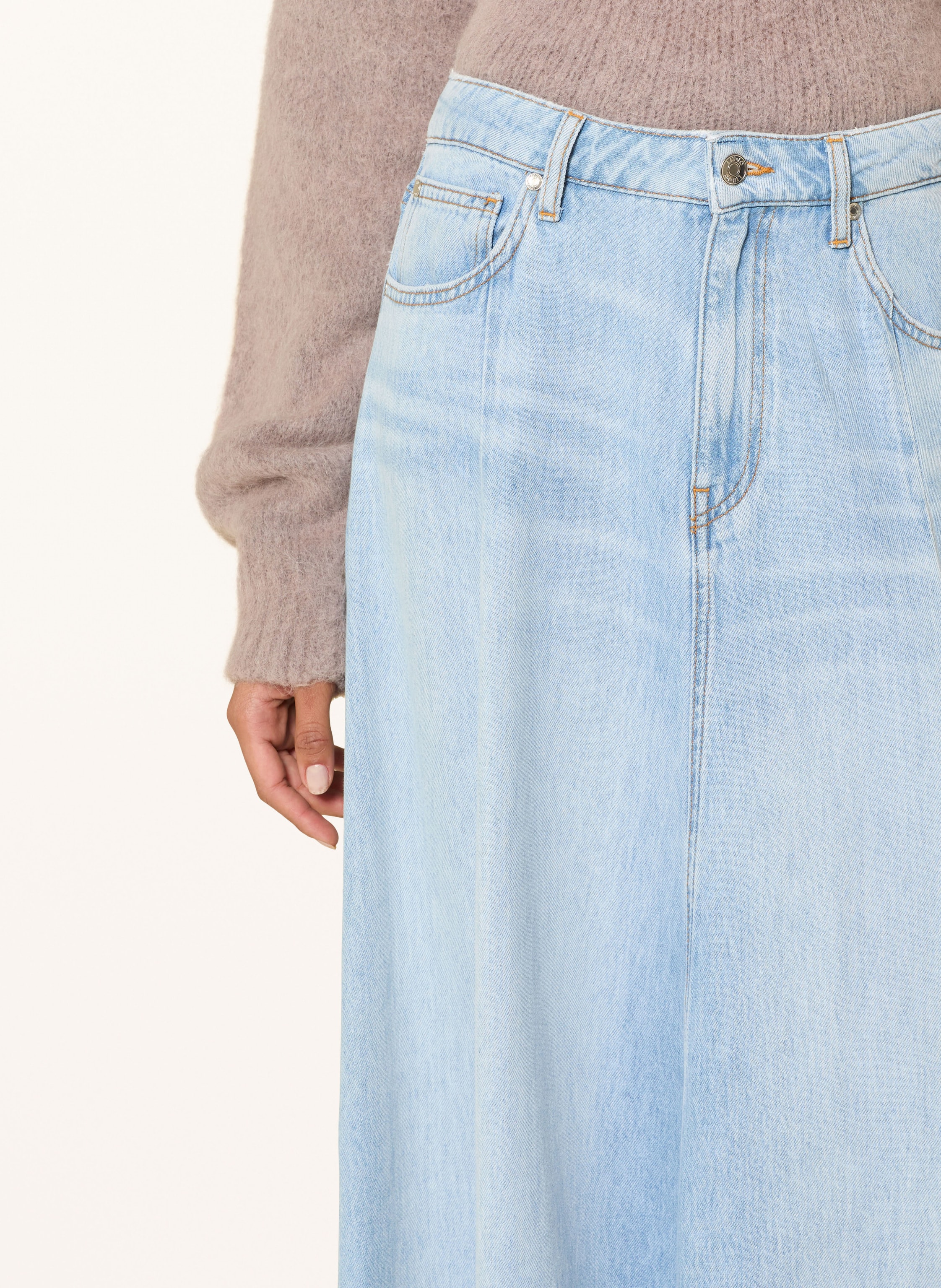 Thumbnail - Liu Jo Jeansrock Mit Schmucksteinen blau