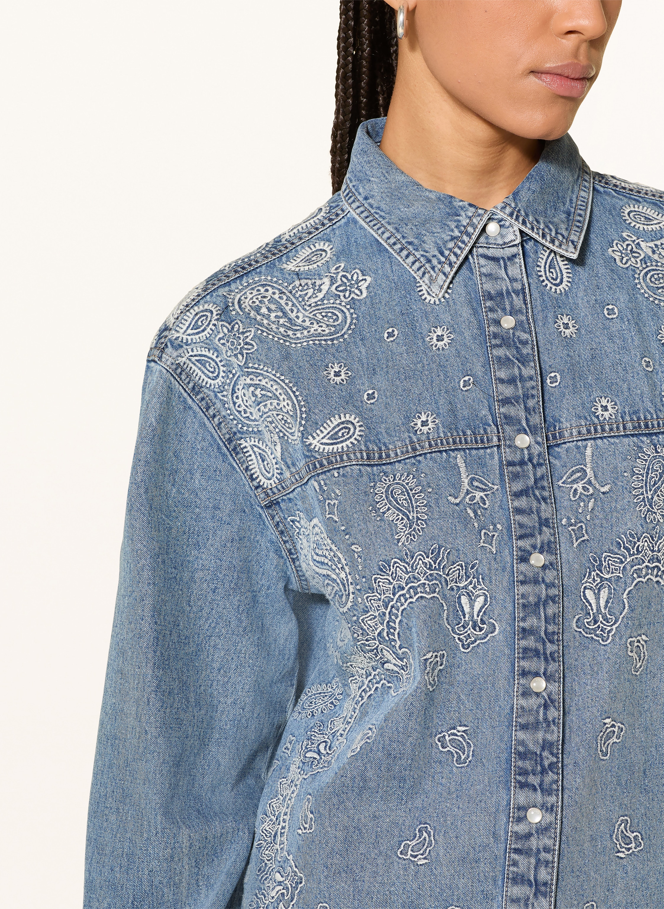 Thumbnail - Liu Jo Jeansbluse blau