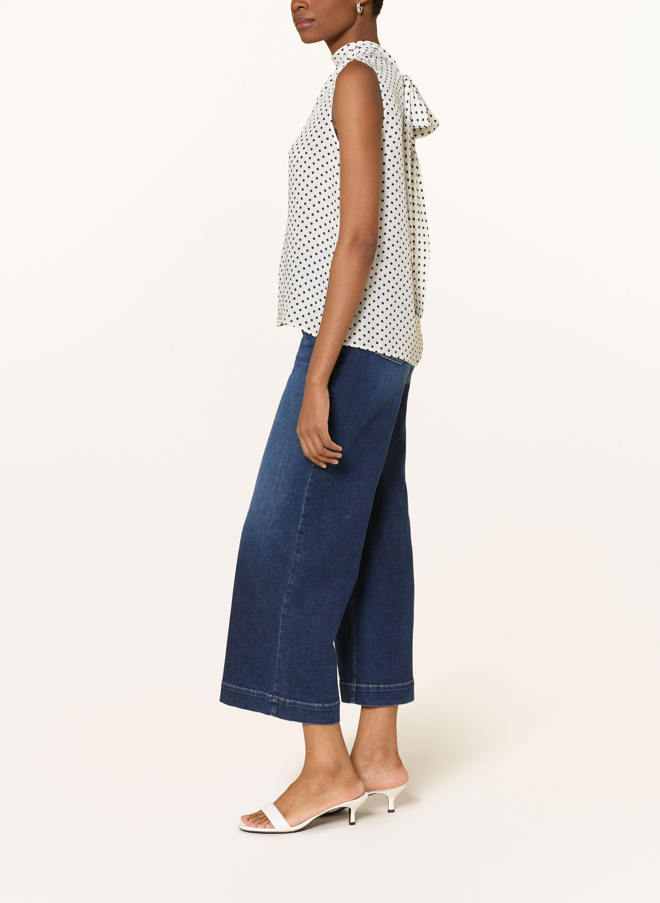 Thumbnail - Liu Jo Flared Jeans Mit Schmucksteinen blau