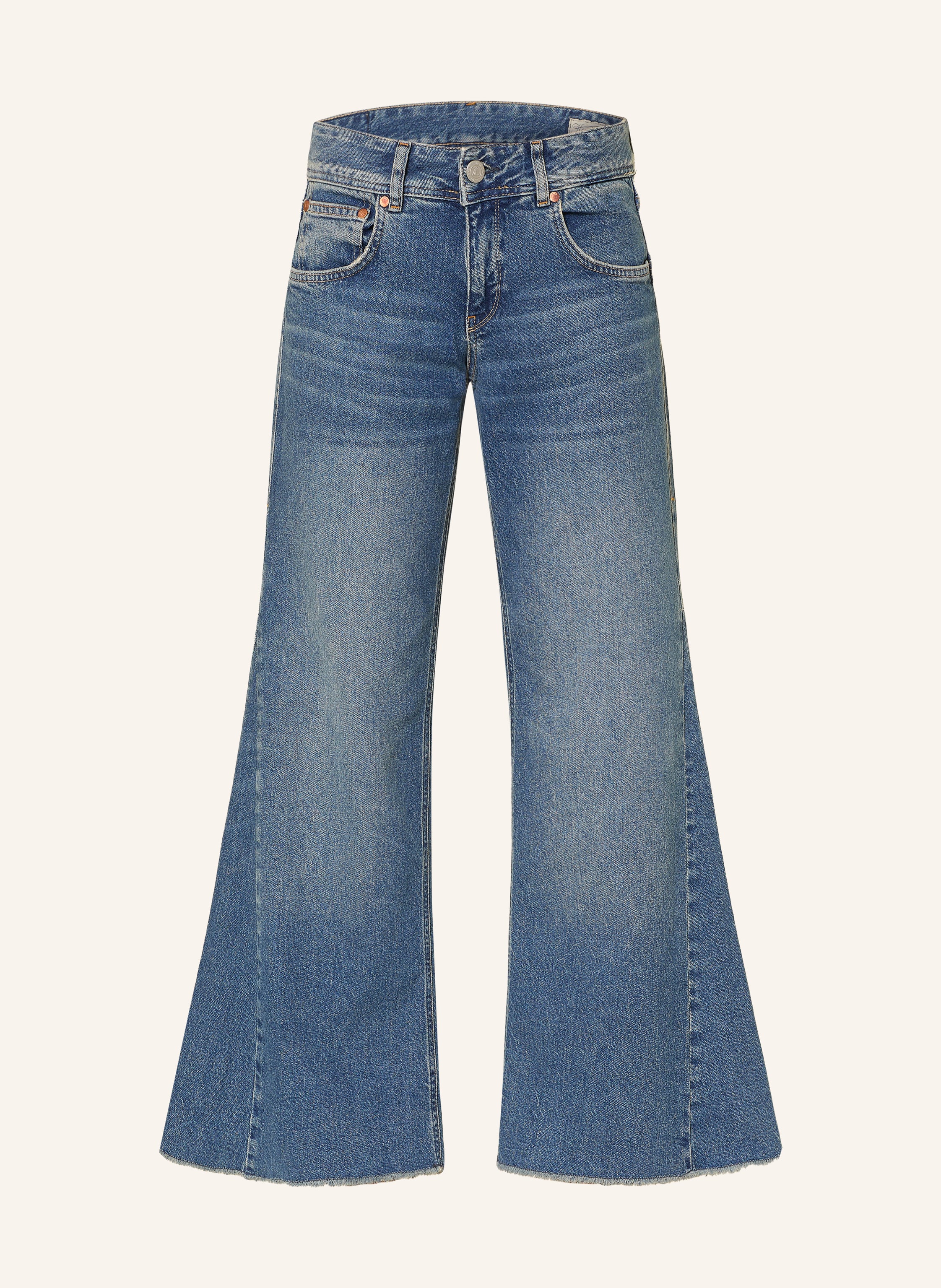 Herrlicher Flared Jeans Edna blau