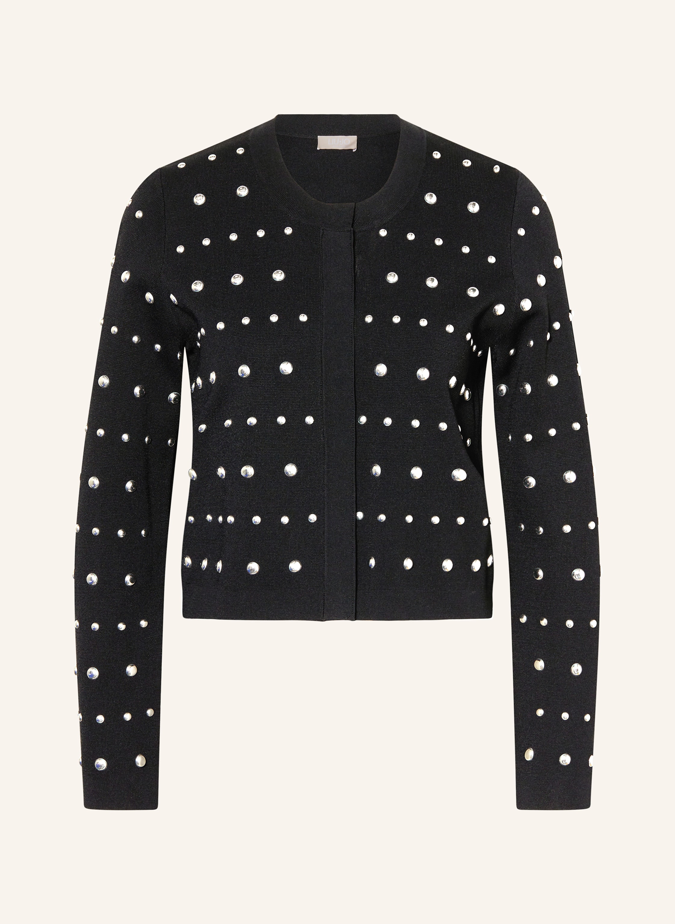 Liu Jo Strickjacke Mit Nieten schwarz