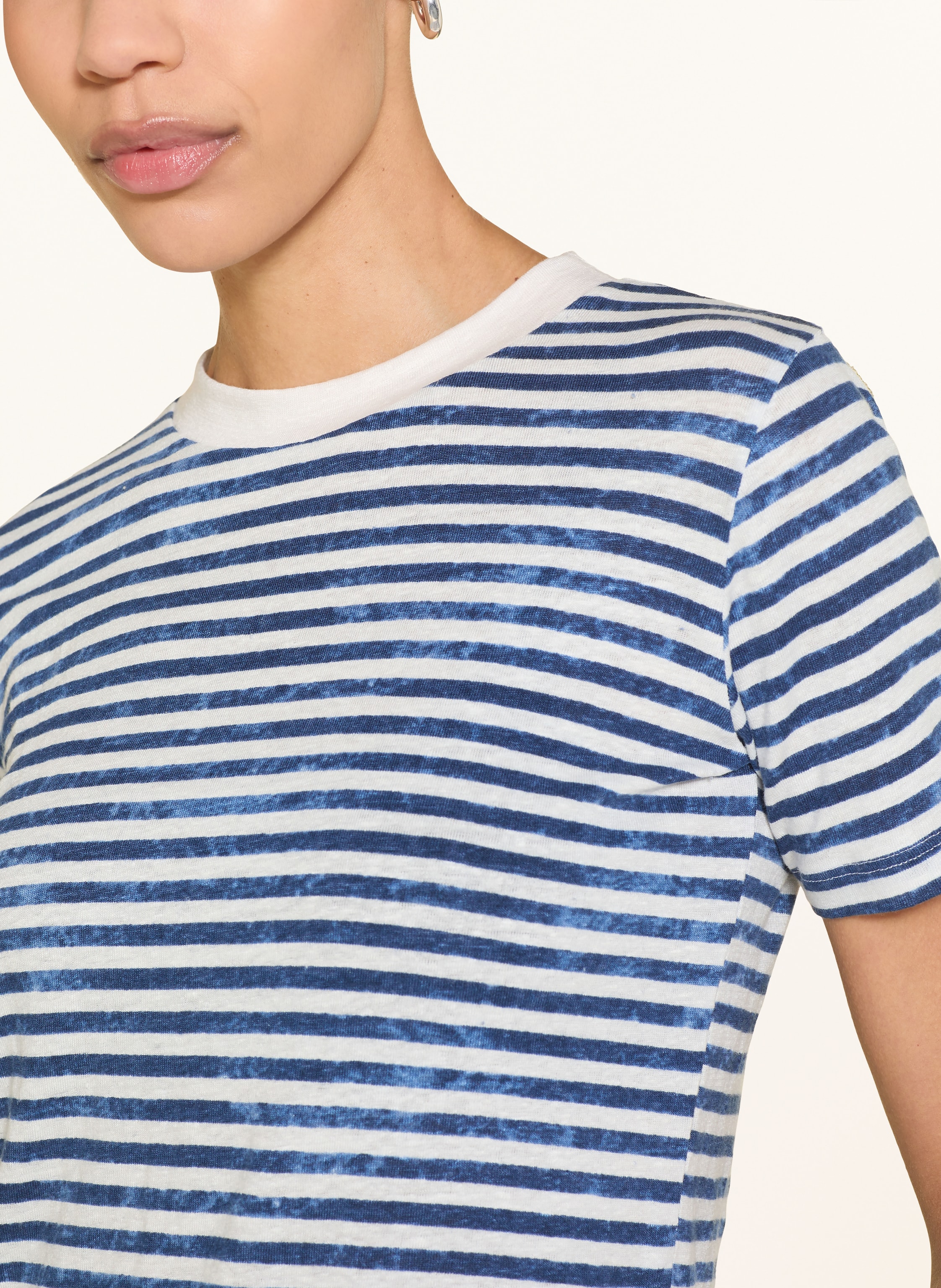 Thumbnail - Stefan Brandt T-Shirt Aus Leinen blau