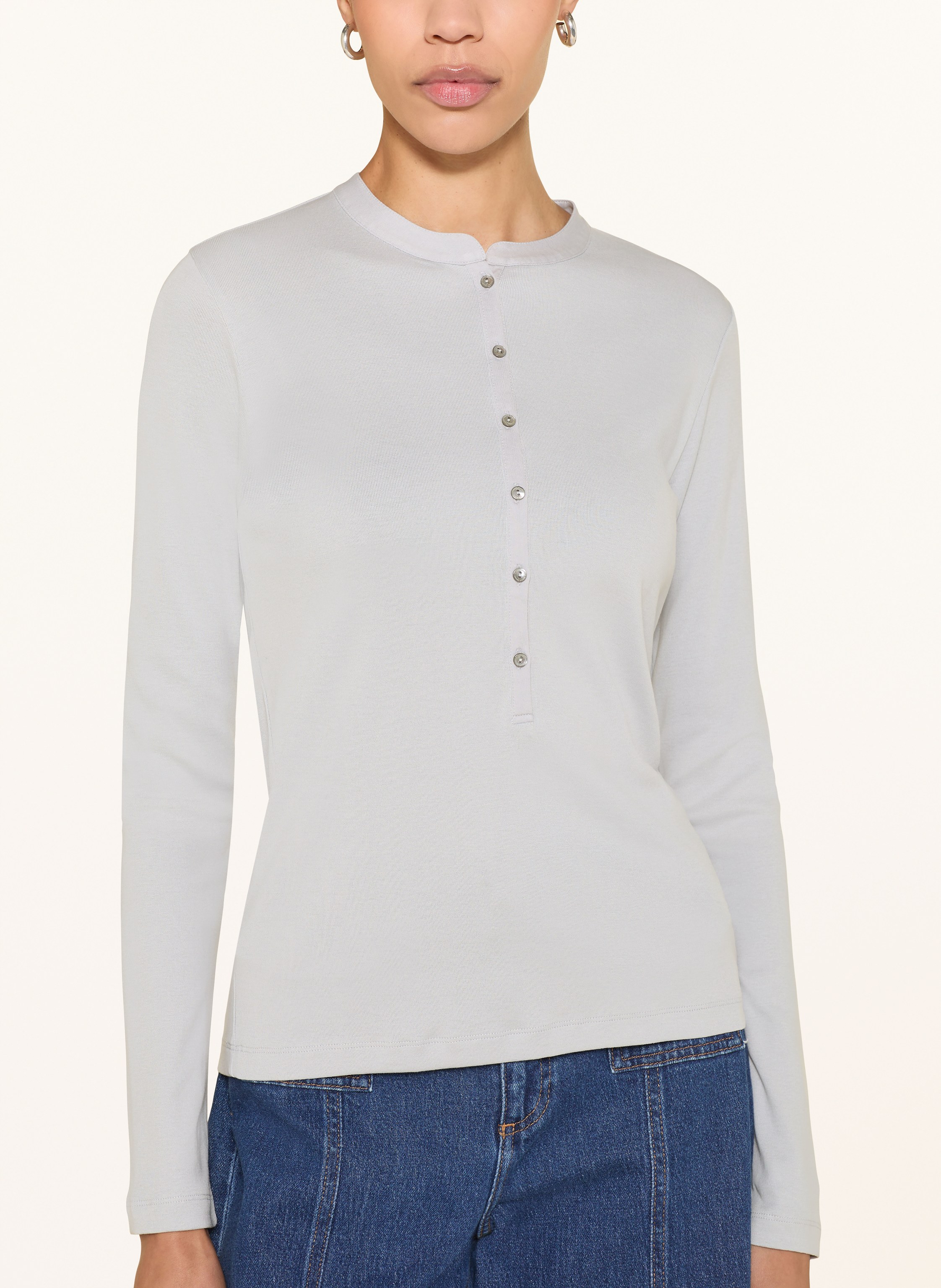 Thumbnail - Stefan Brandt Henley-Shirt Anina grau