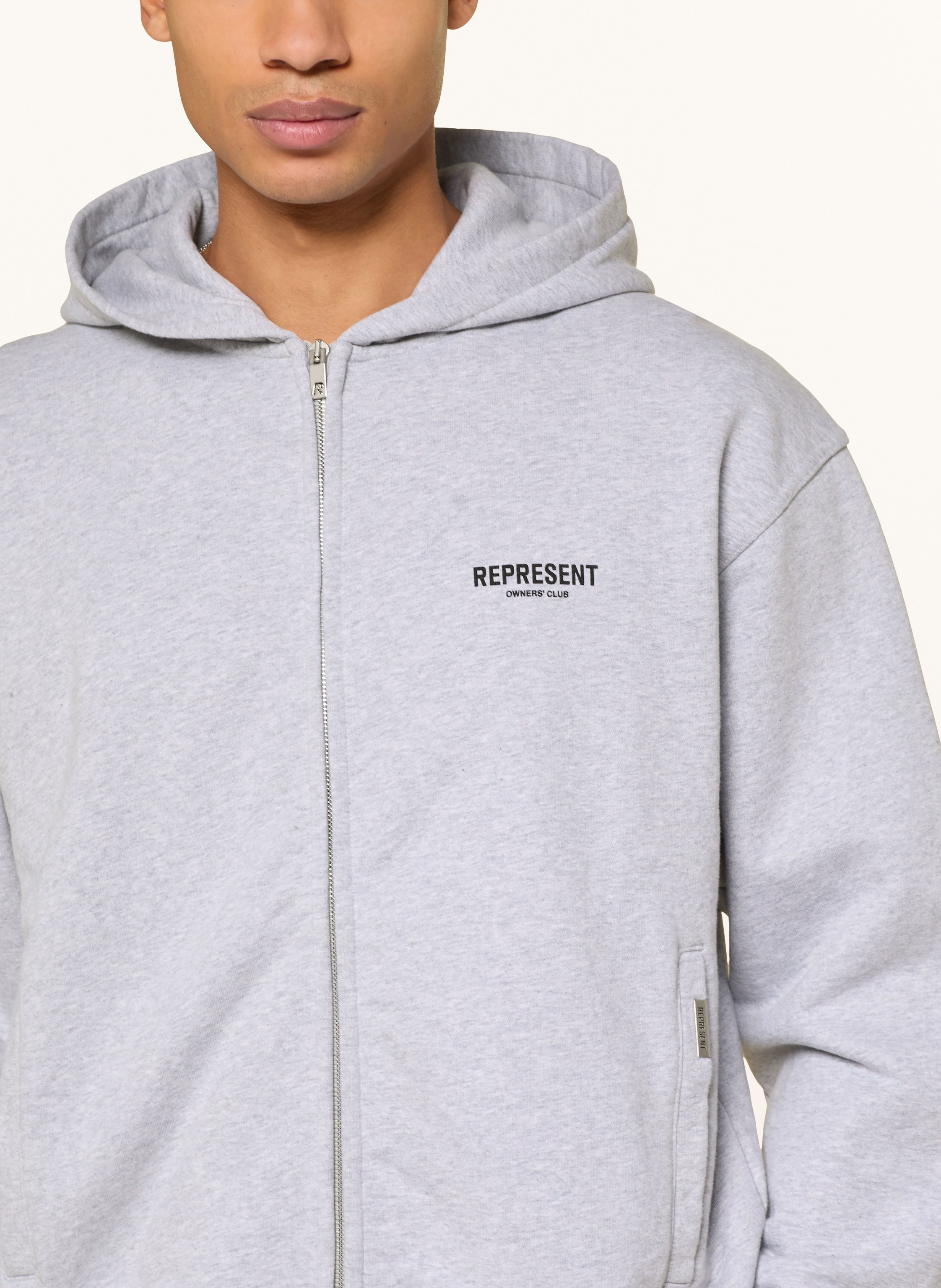 Thumbnail - Represent Sweatjacke Owners Club grau