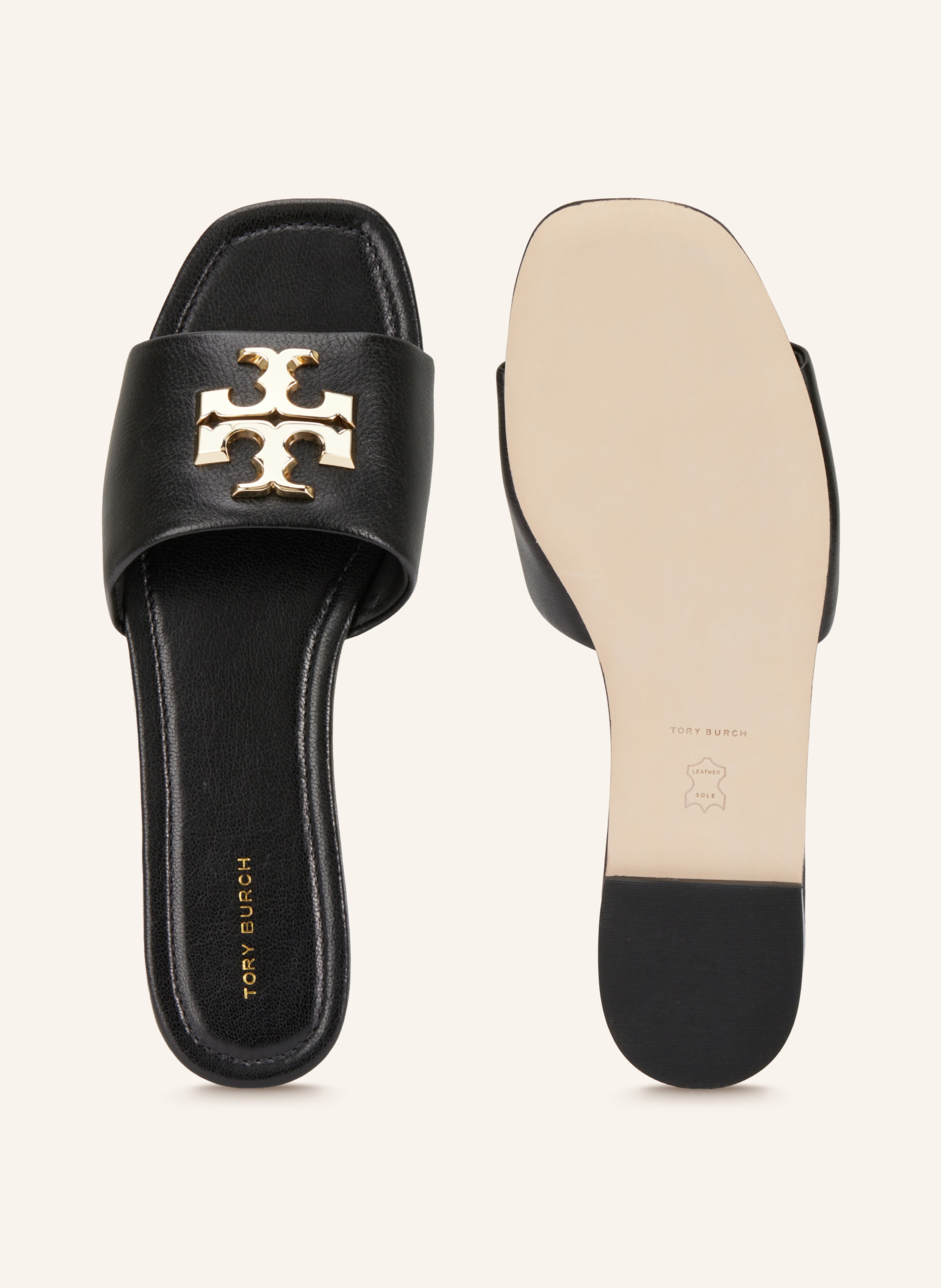 Thumbnail - Tory Burch Pantoletten Eleanor schwarz