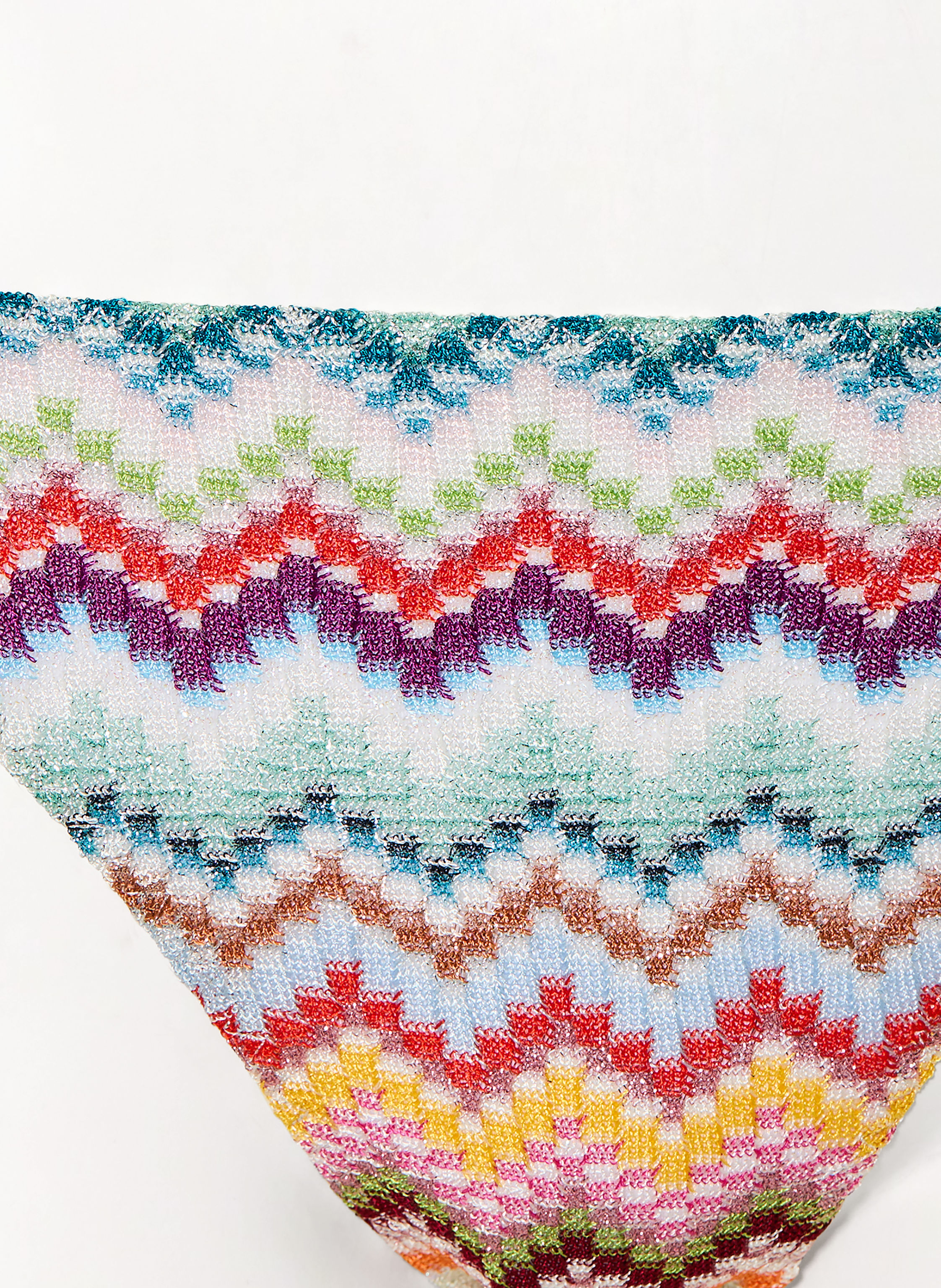 Thumbnail - Missoni Triangel-Bikini Mit Glitzergarn rot